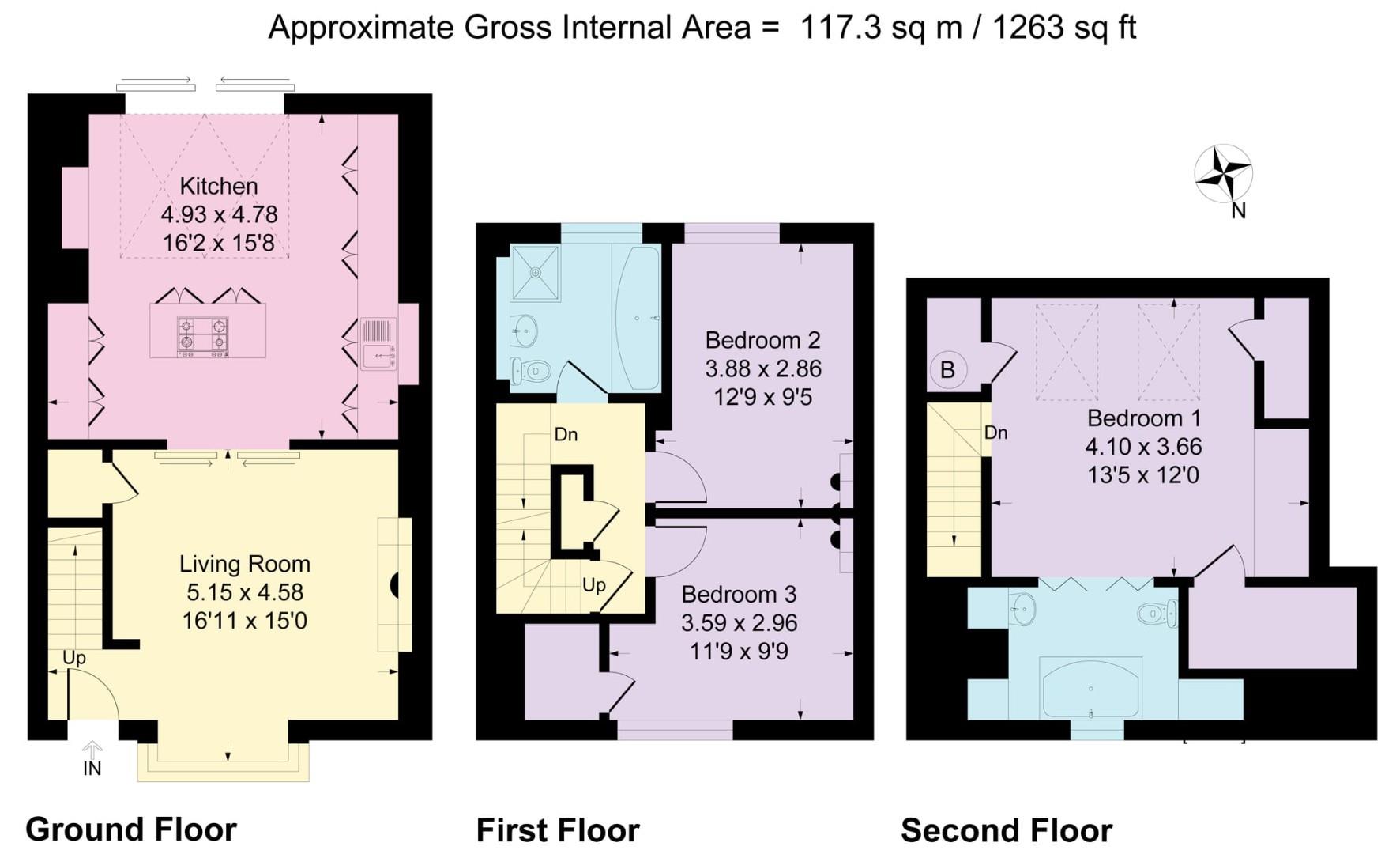 147, The Green, Manchester floorplan
