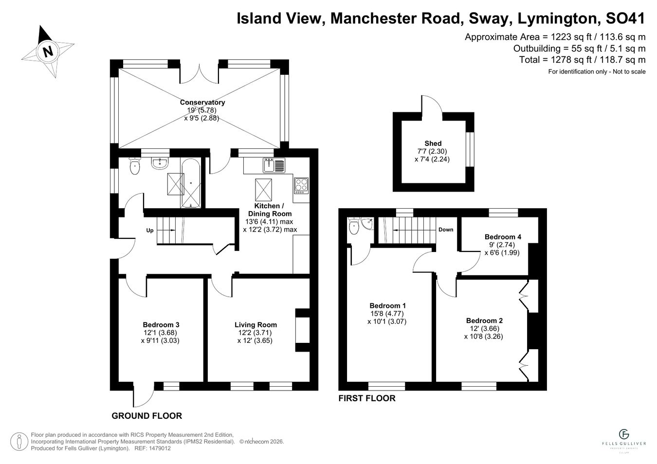 1 Island View, Manchester Road, Lymington floorplan