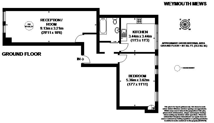 1 Bedrooms Flat to rent in Flat A, Weymouth Mews, London W1G