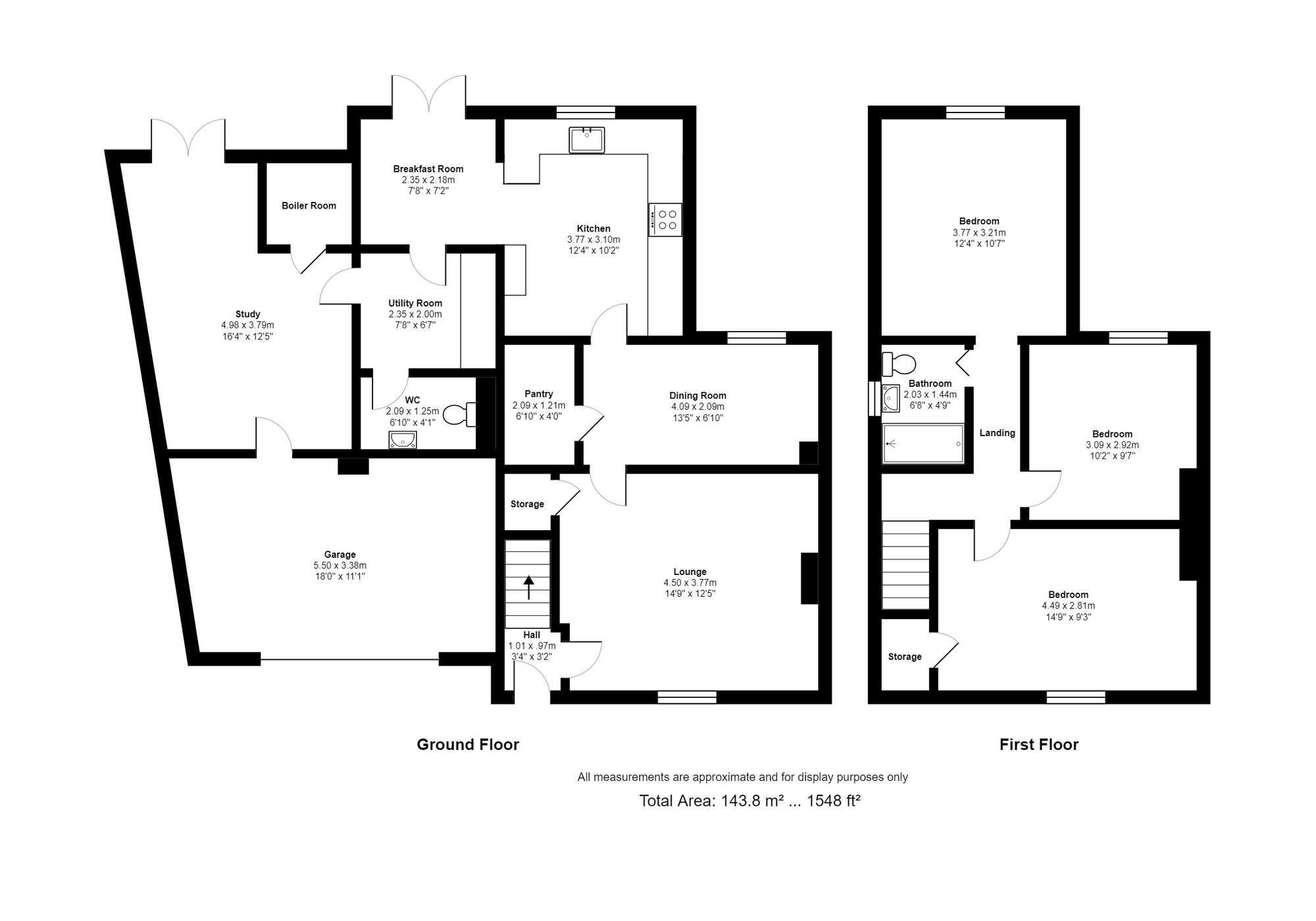 3 Railway Cottages, Stafford floorplan
