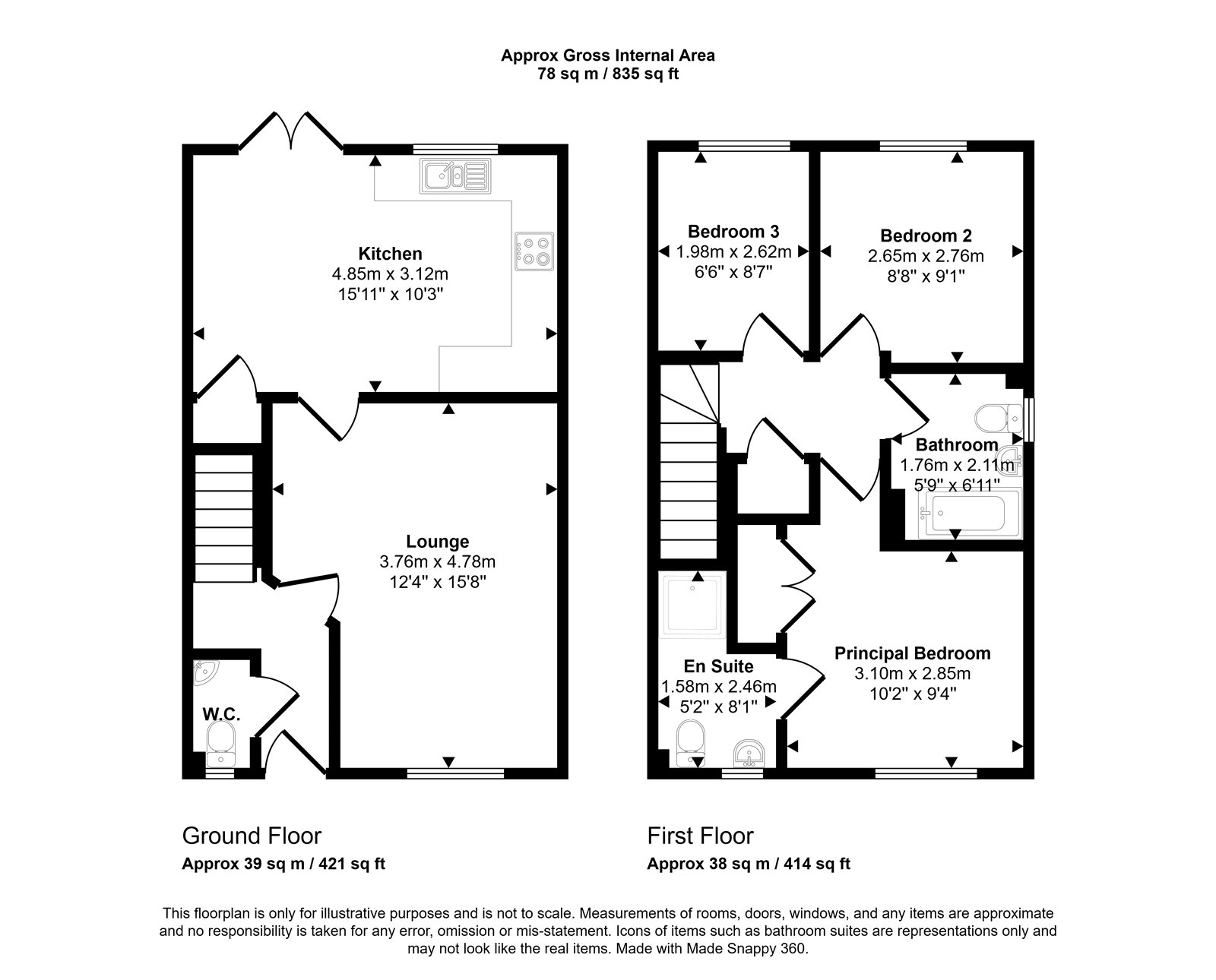 21, Swaledale Road, Warminster floorplan