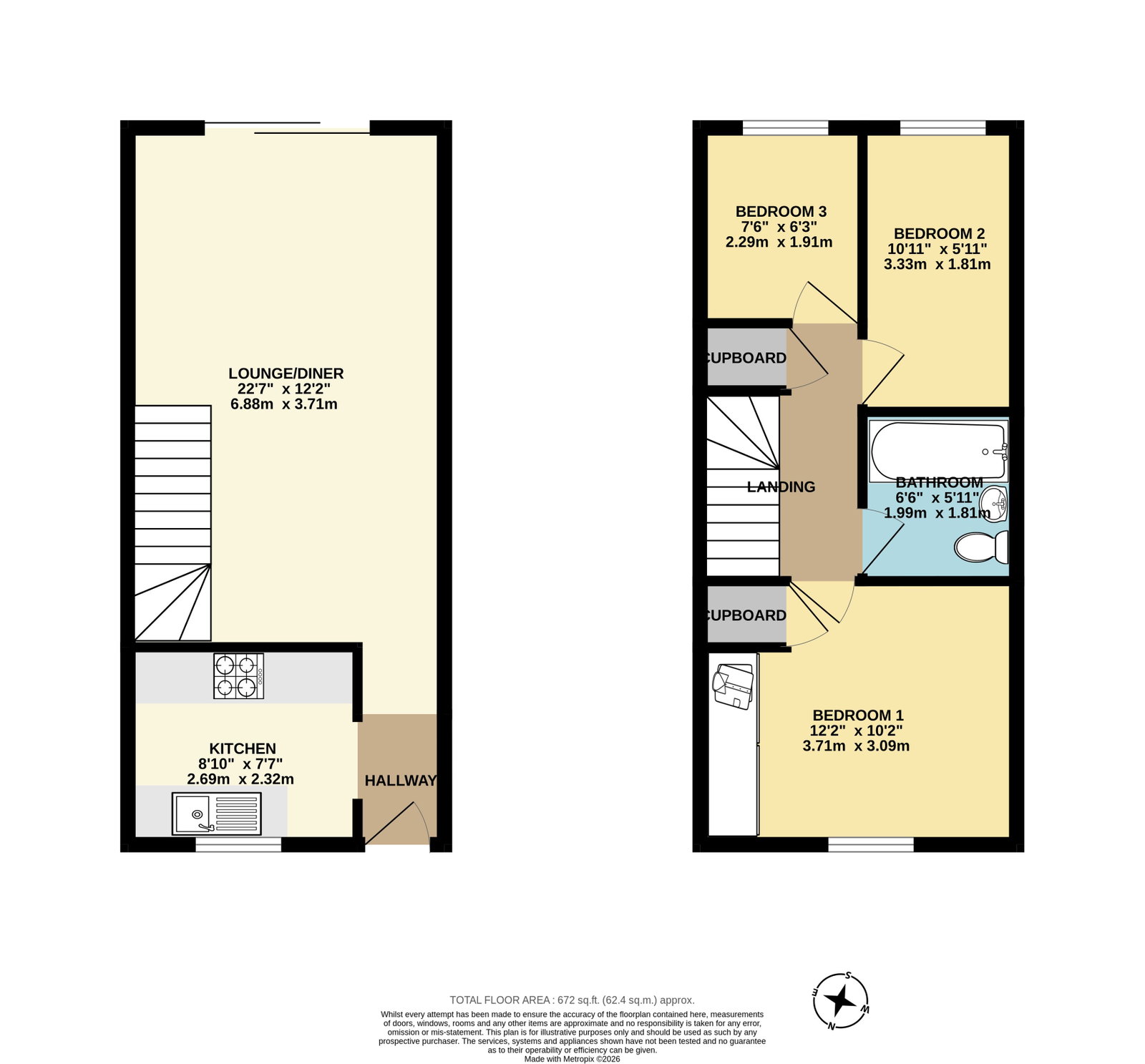 78, White Friars Lane, Plymouth floorplan