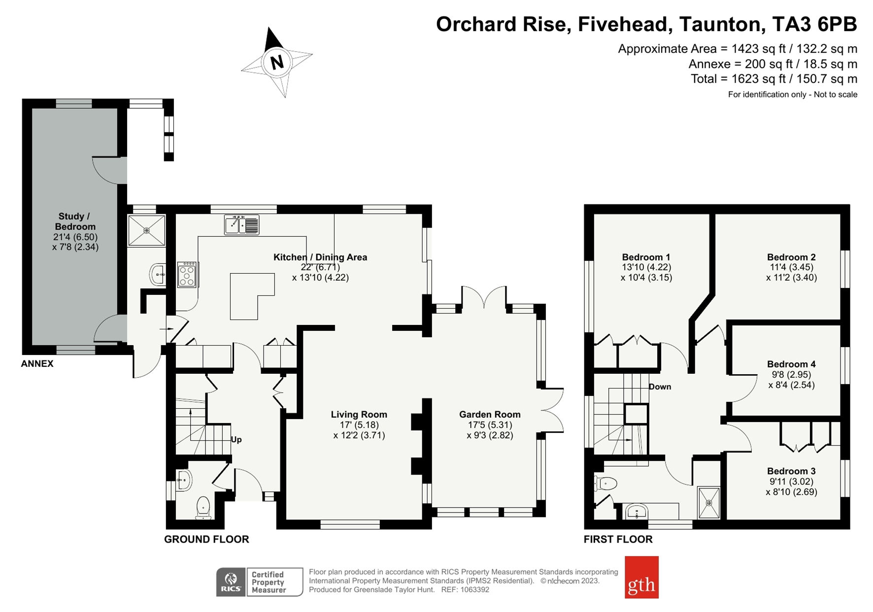 18, Orchard Rise, Taunton floorplan