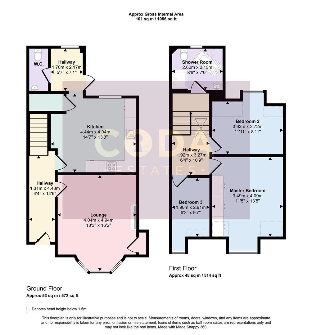 19, Potassels Road, Glasgow floorplan