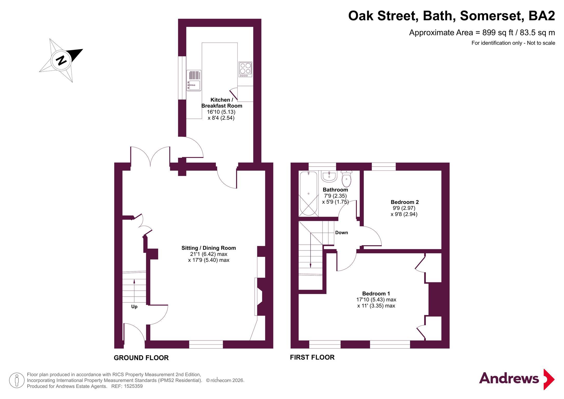 Oak Street, Somerset floorplan