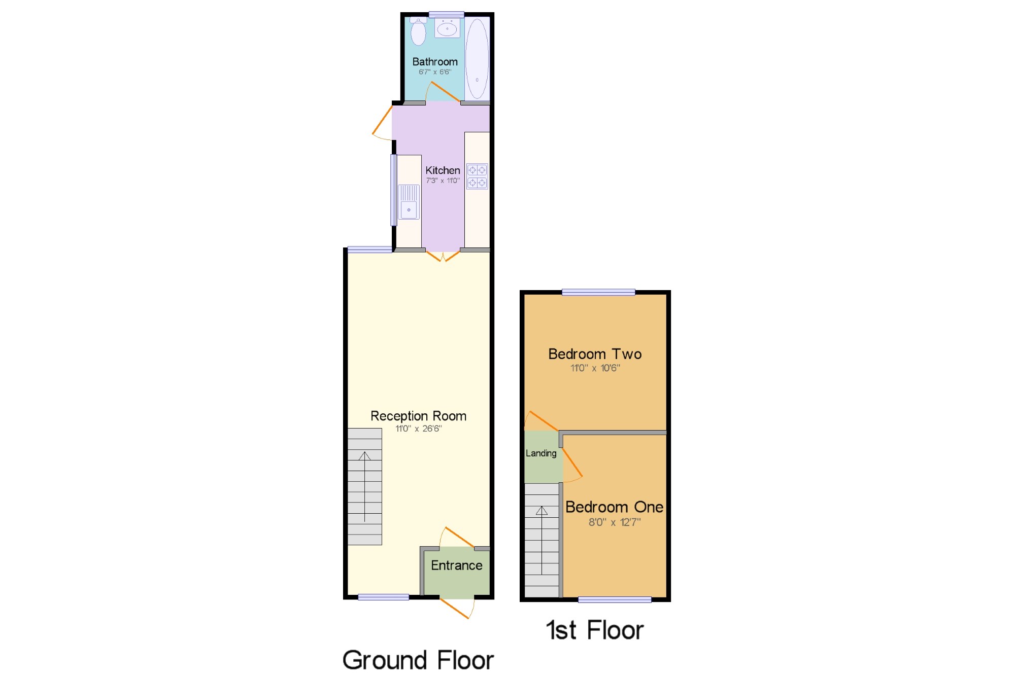 2 Bedrooms Terraced house for sale in Melville Road, Rainham RM13