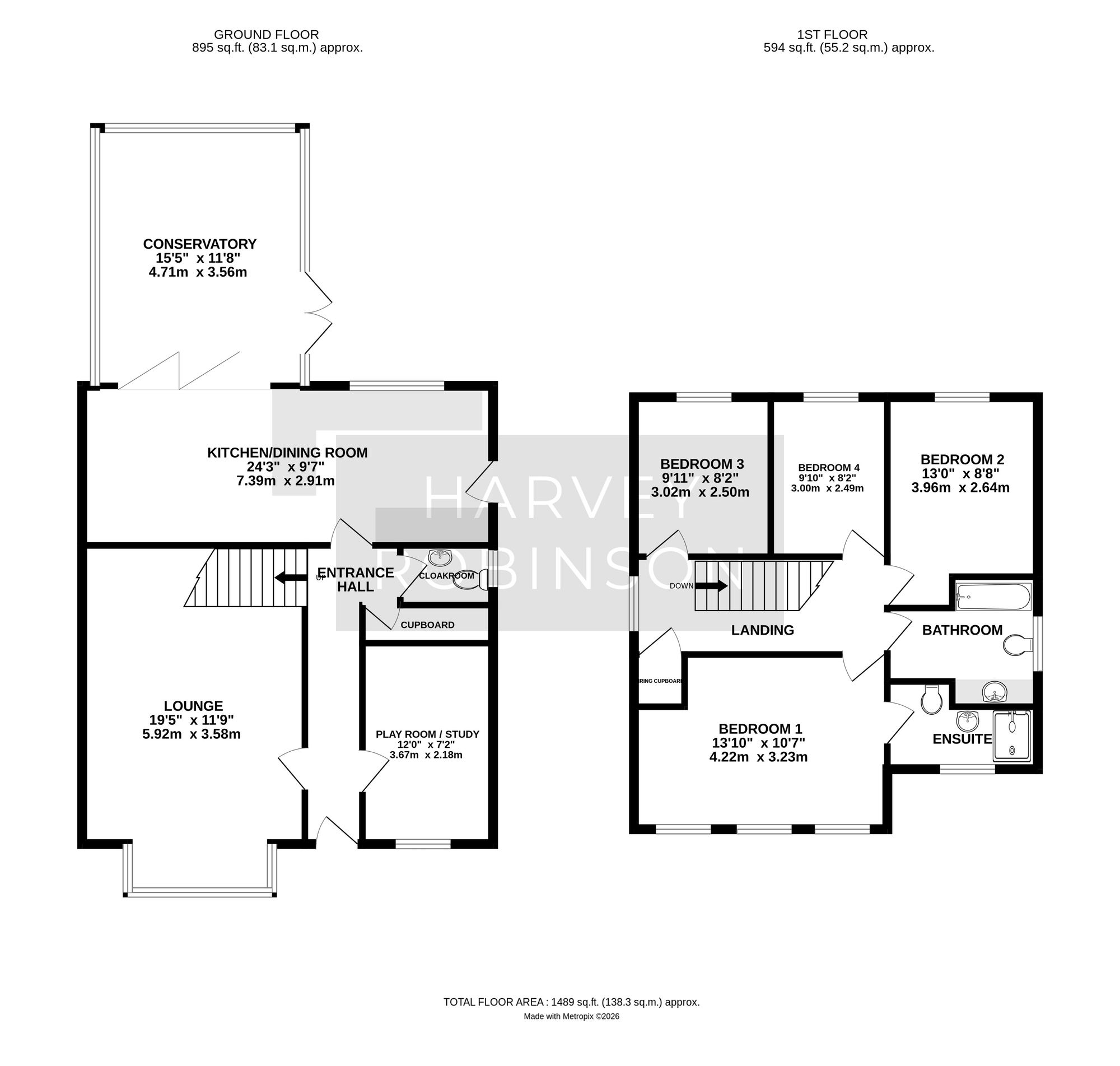 15 Coltsfoot, Biggleswade floorplan