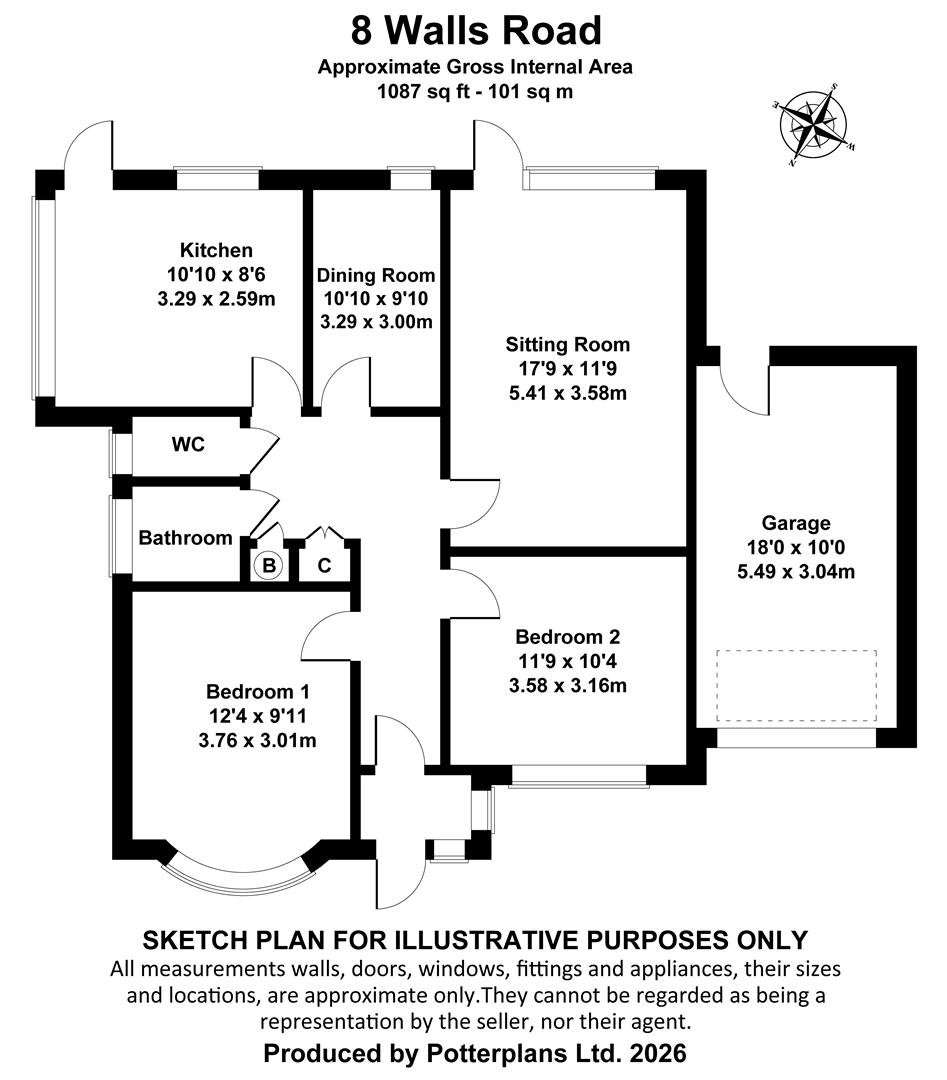 8, Walls Road, Bembridge floorplan
