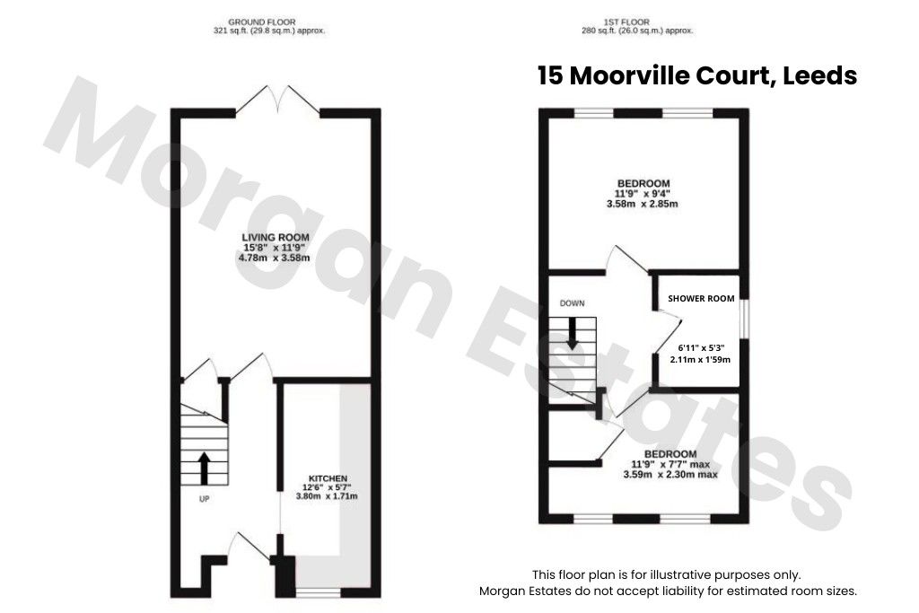 15 Moorville Court, Leeds floorplan
