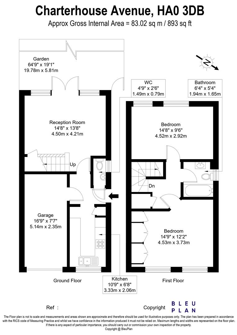 Charterhouse Avenue, Wembley floorplan