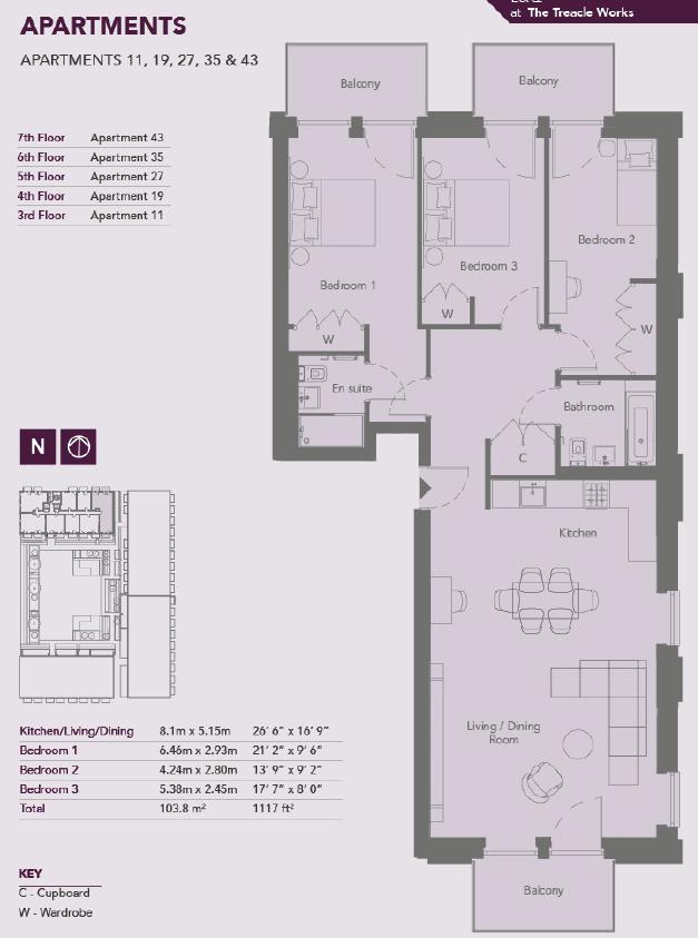 43 Caravel House Treacle Works, Royal Crest Avenue, London floorplan