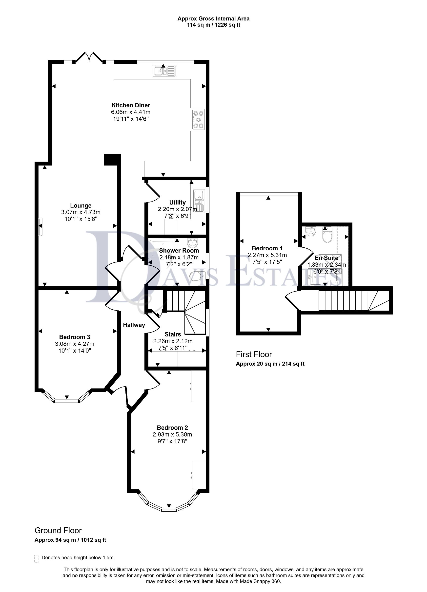 8 Queens Gardens, Upminster floorplan
