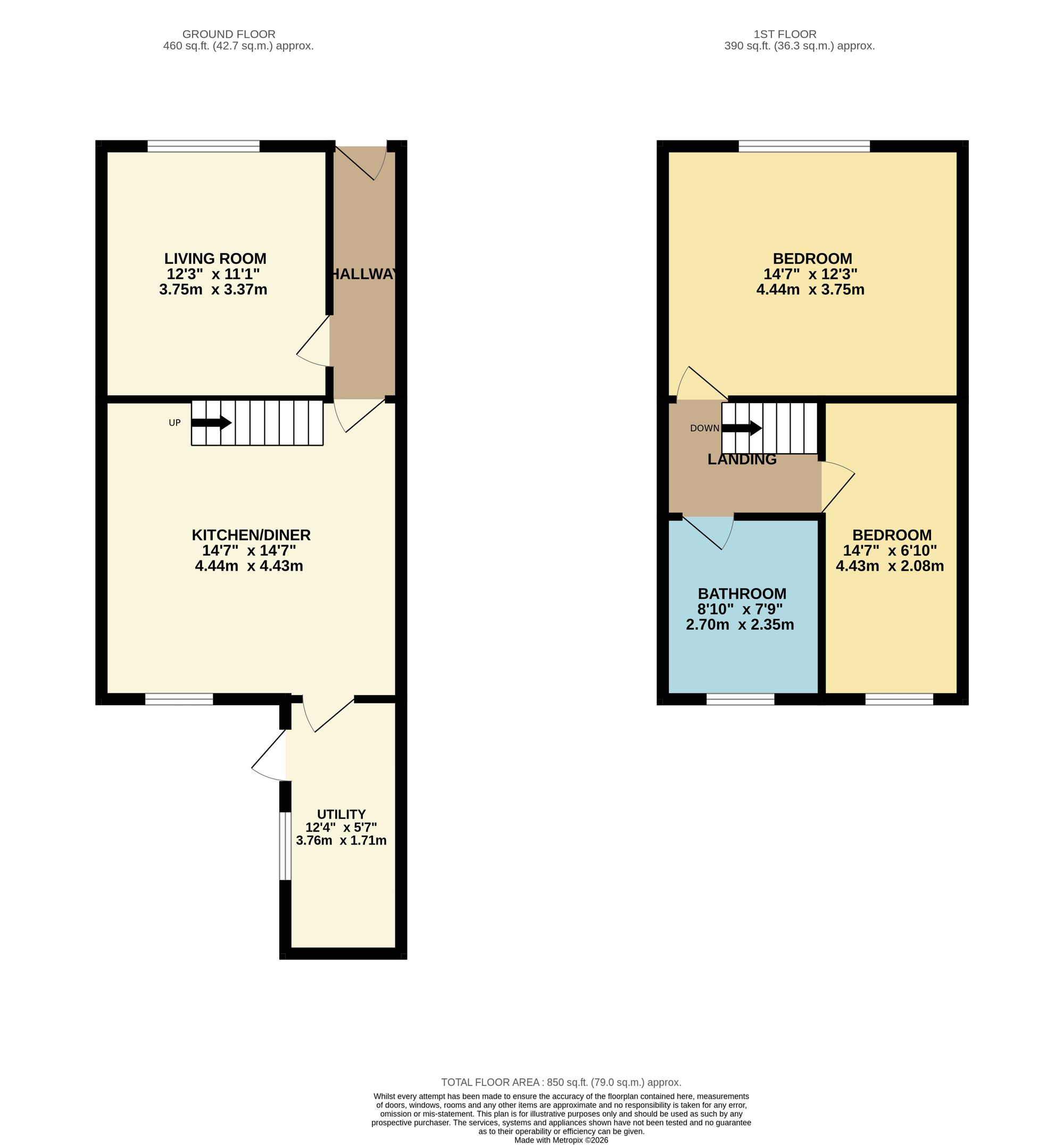 103 Knowles Street, Manchester floorplan