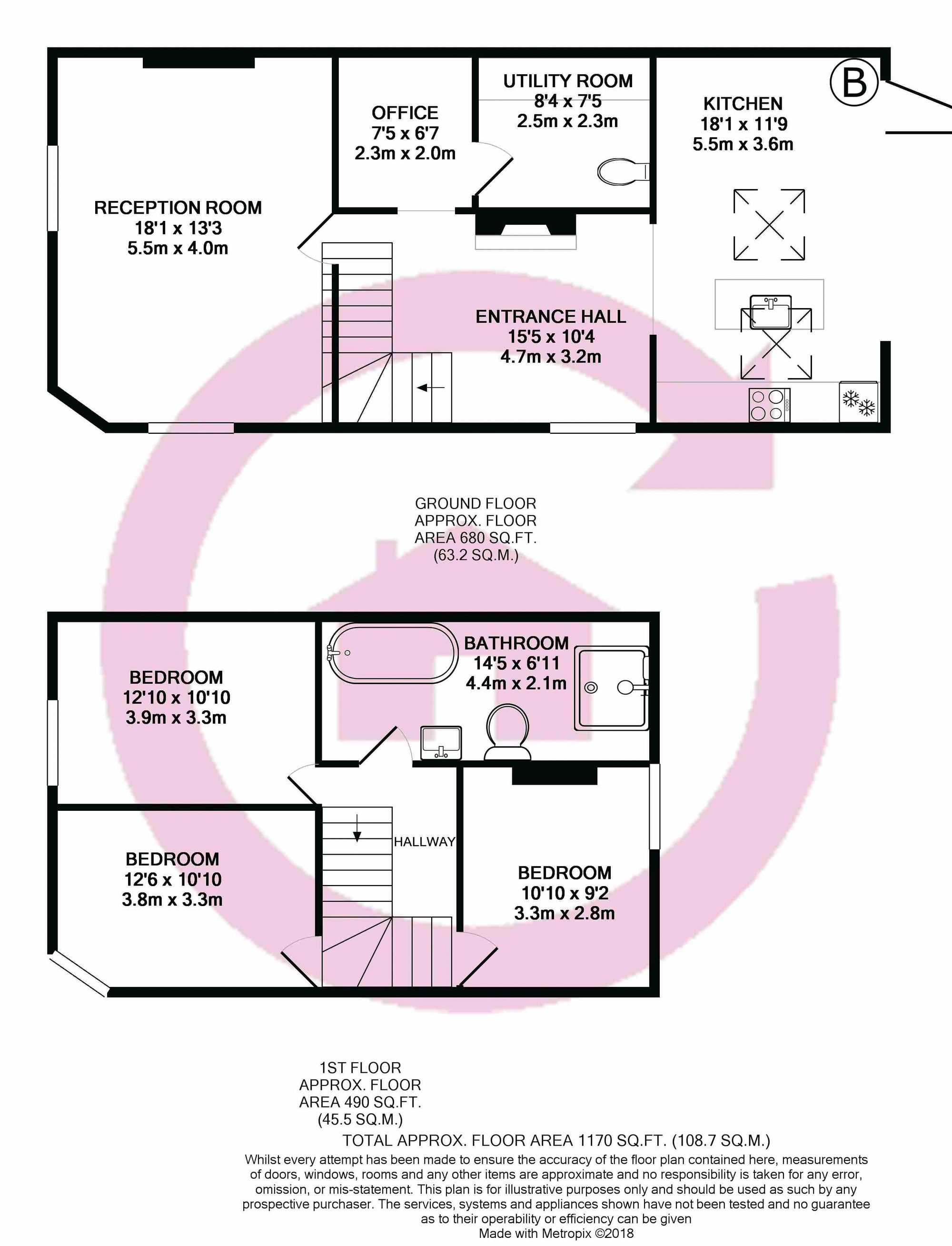 1 Marlborough Place Princes Street, Cheltenham floorplan