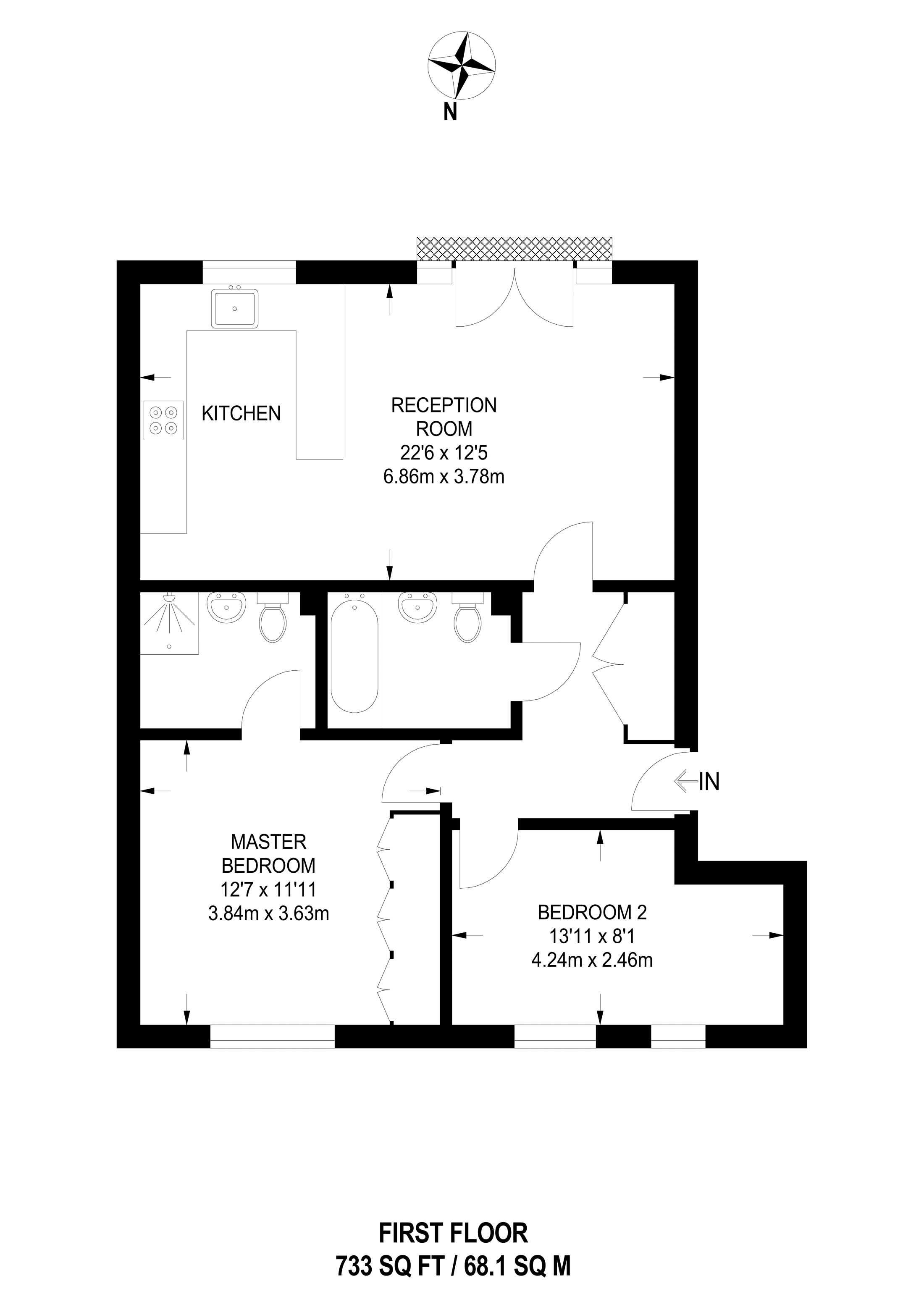 2 Bedrooms Flat for sale in White Lodge Close TW7, Isleworth,