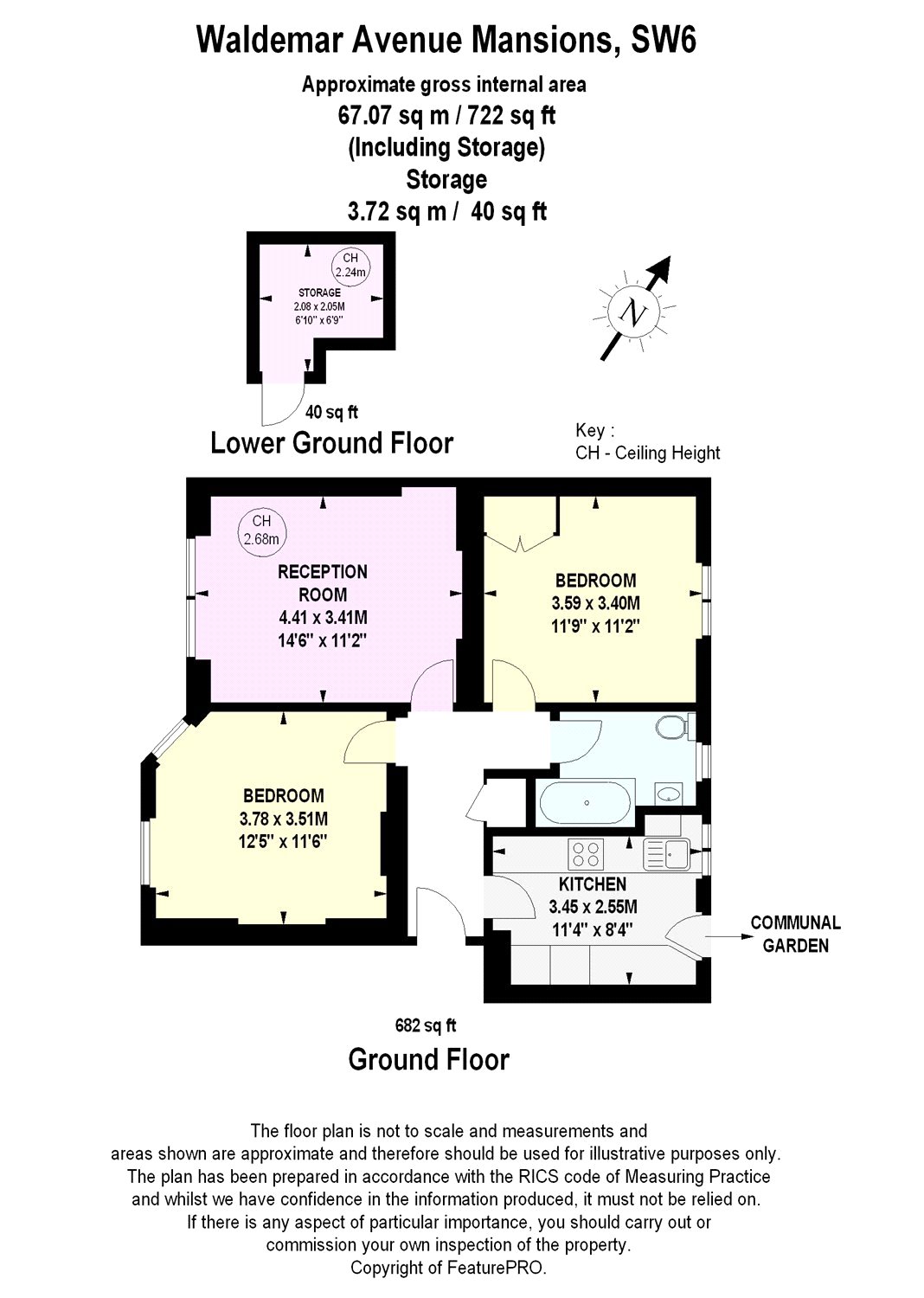 2 Bedrooms Flat to rent in Waldemar Avenue Mansions, Fulham, London SW6