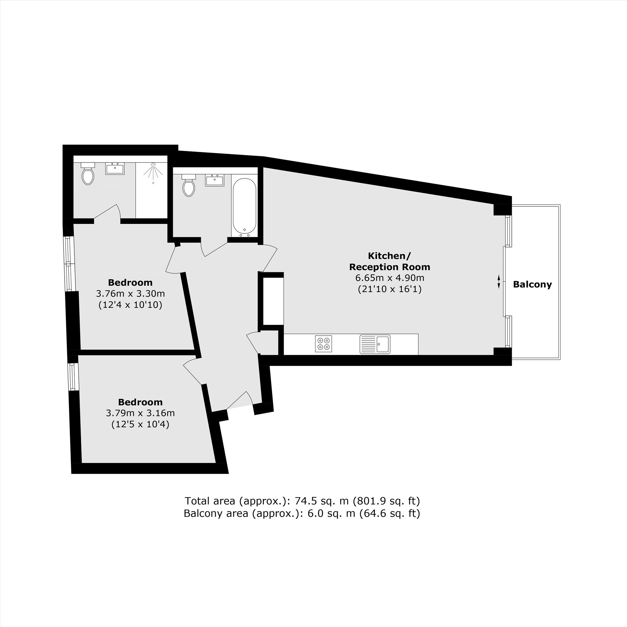 8 Bridgeman House, Pump House Crescent, Brentford floorplan