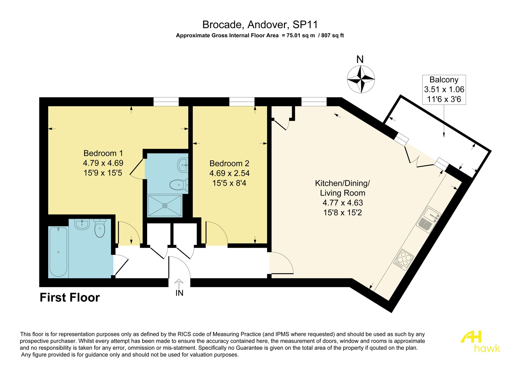 172 Brocade Road, Andover floorplan