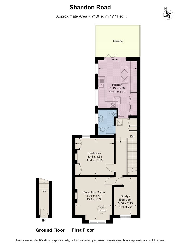 1A,, Shandon Road, London floorplan