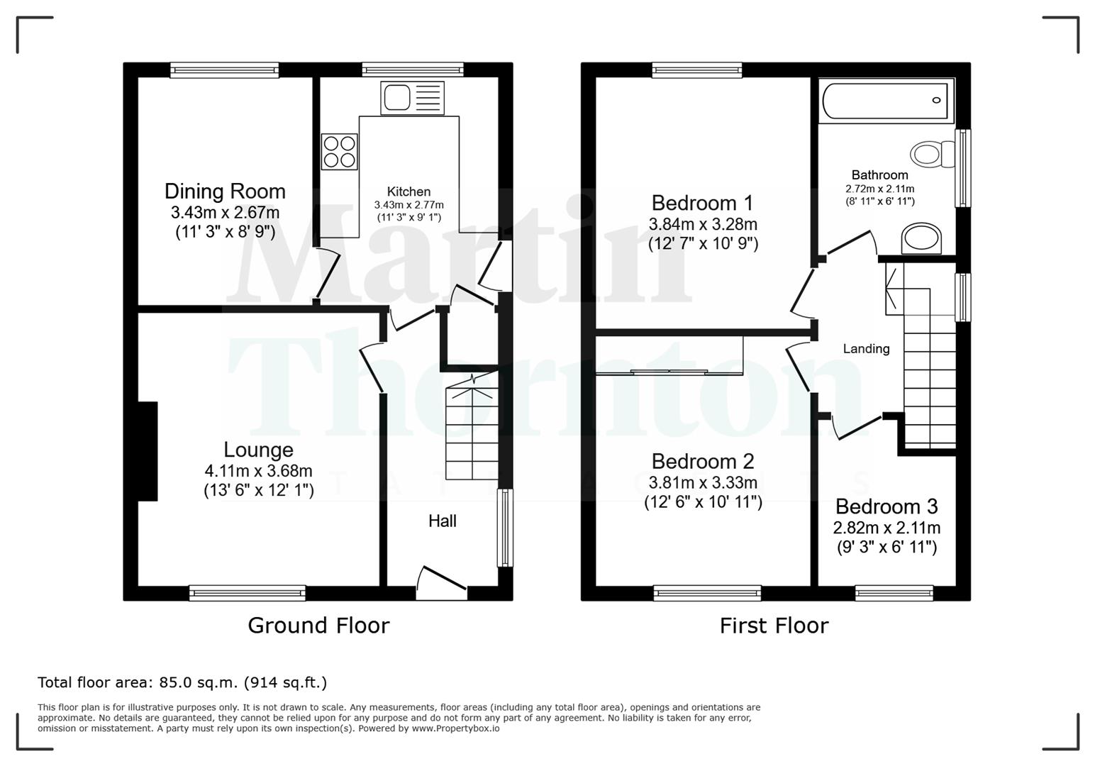 91, Mount Avenue, Huddersfield floorplan