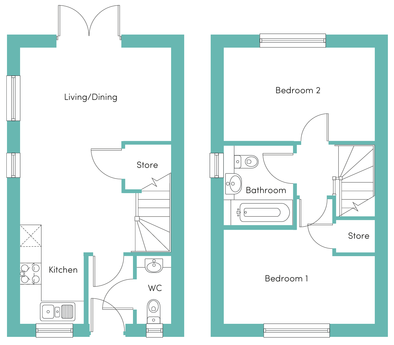 17, Rosewood, Maidstone floorplan