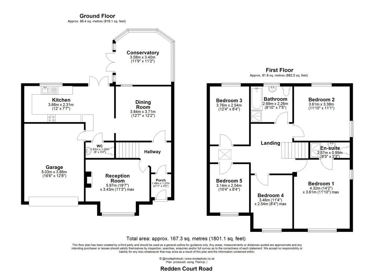 26, Redden Court Road, Romford floorplan