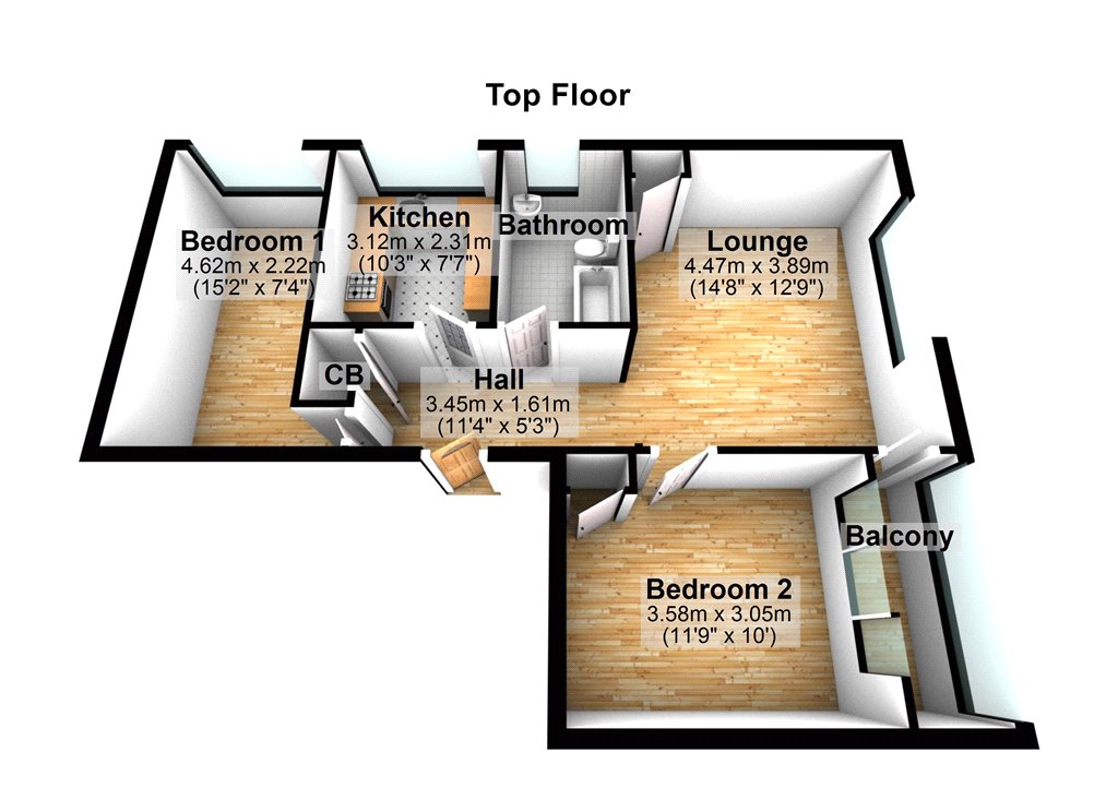 Chetwode Road, Tadworth KT20, 2 bedroom flat for sale 58708070