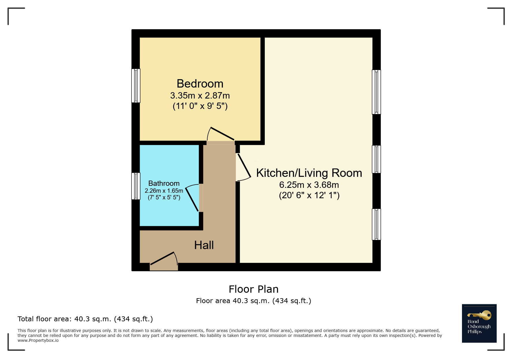 Flat 7 Puffin Court,, Bay View Road, Bideford floorplan