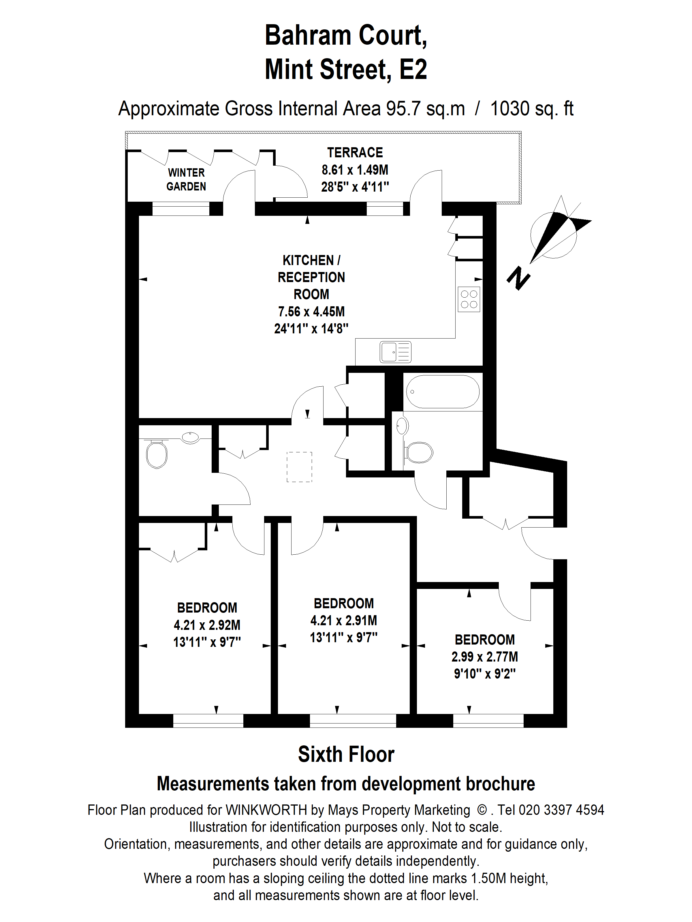 Flat 18, Bahram Court, 15, Mint Street, London floorplan