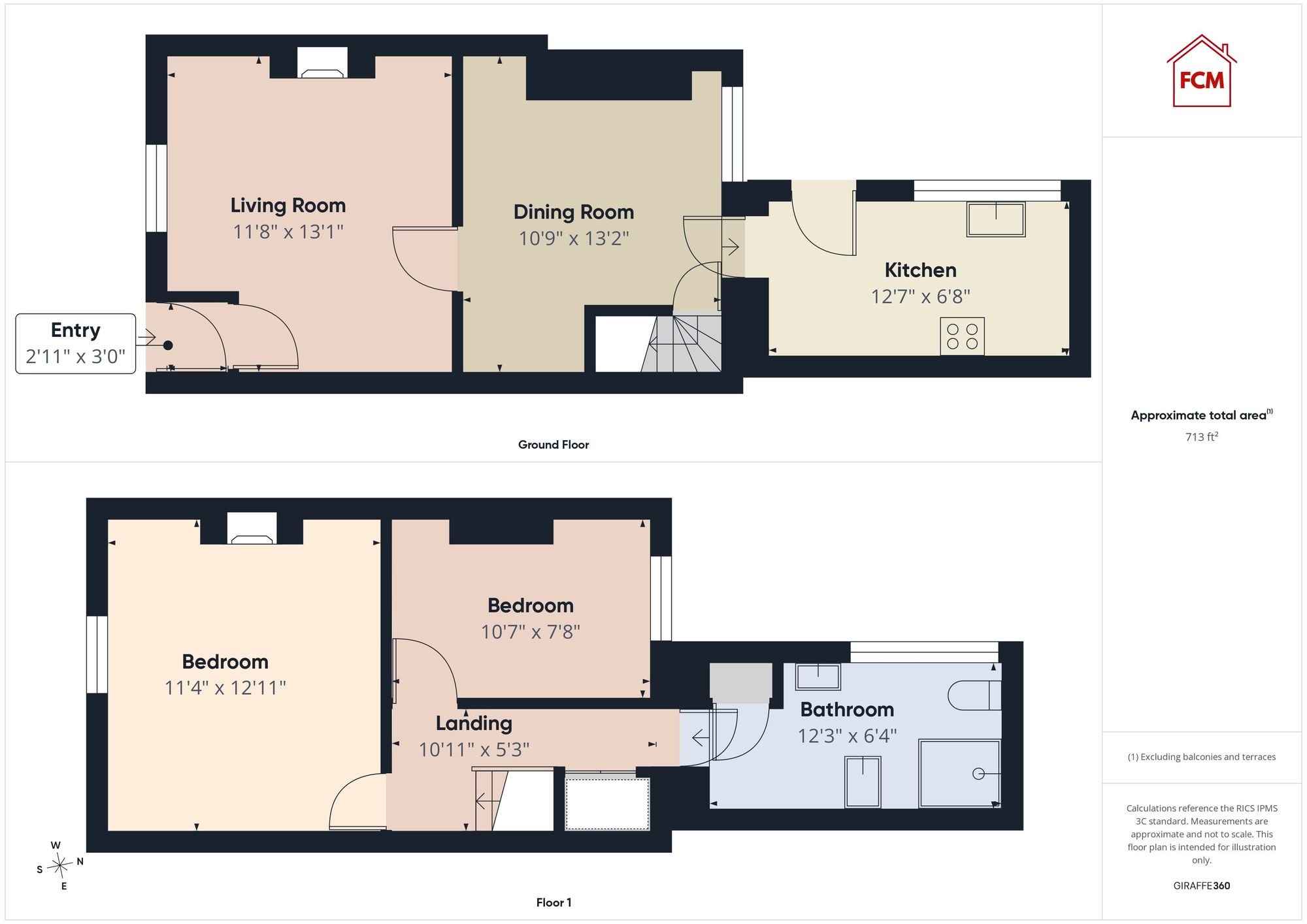 43 Arlecdon Parks Road, Frizington floorplan
