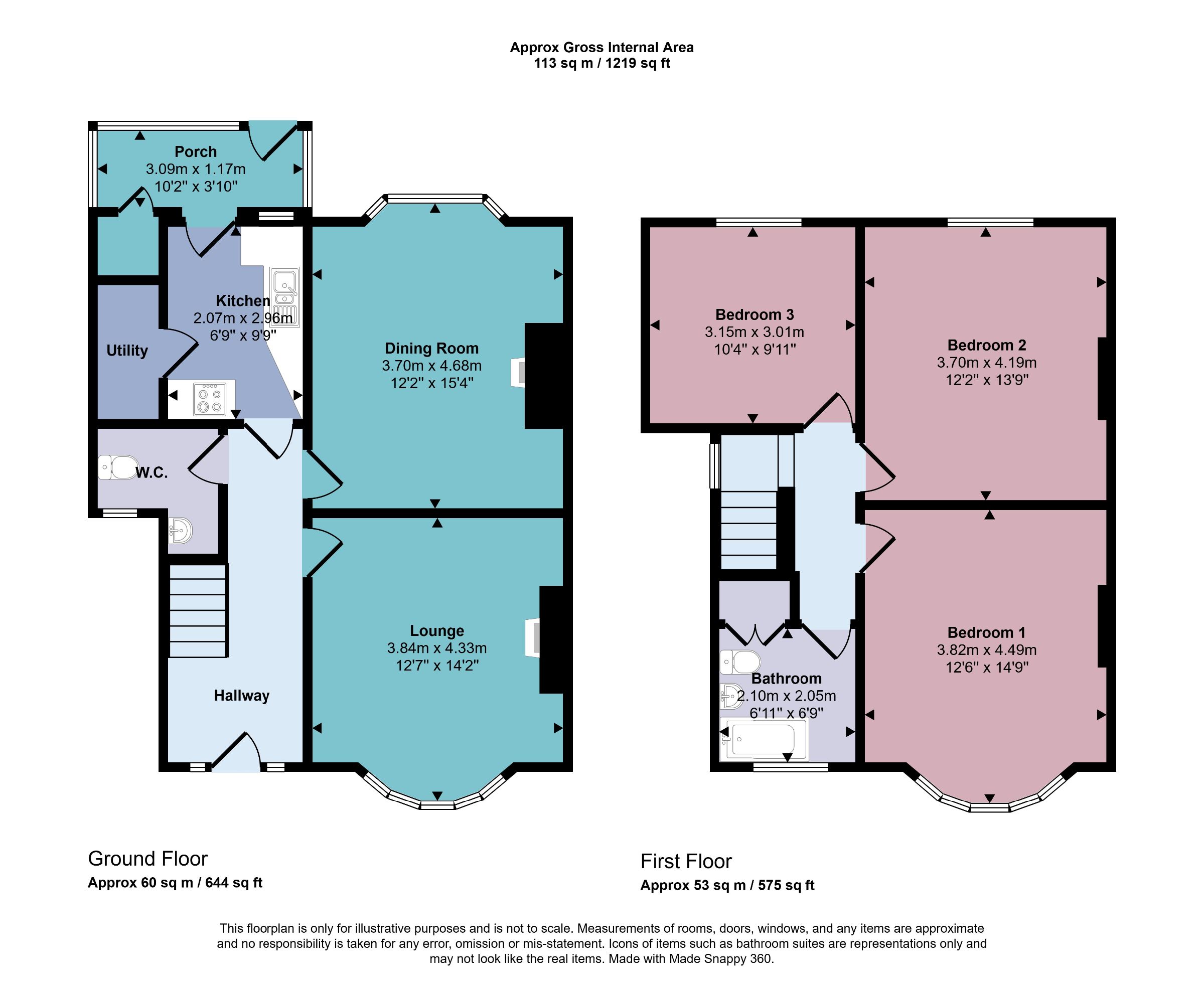 4 King James Road, Knaresborough floorplan