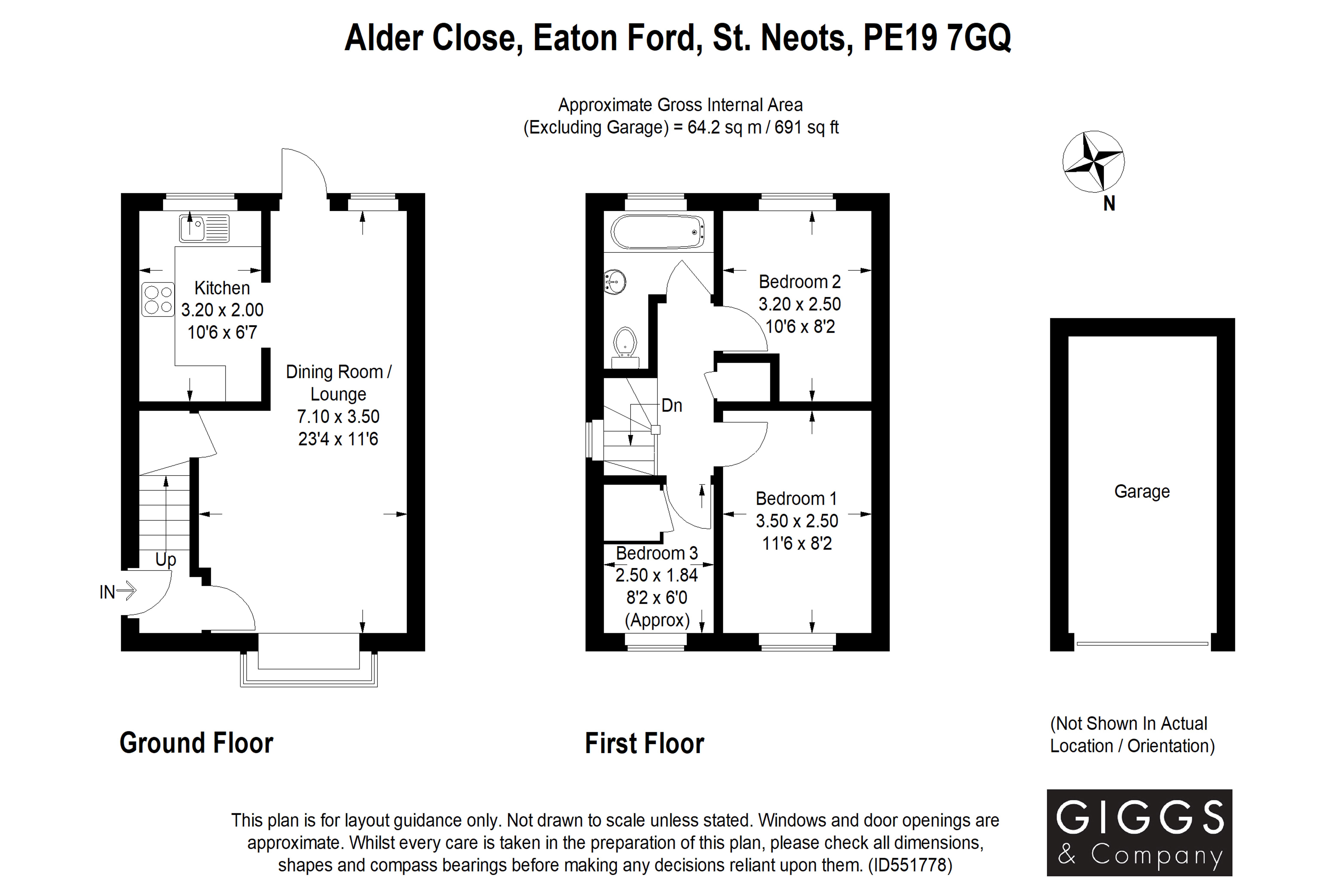 3 Bedrooms End terrace house for sale in Alder Close, Eaton Ford, St Neots PE19