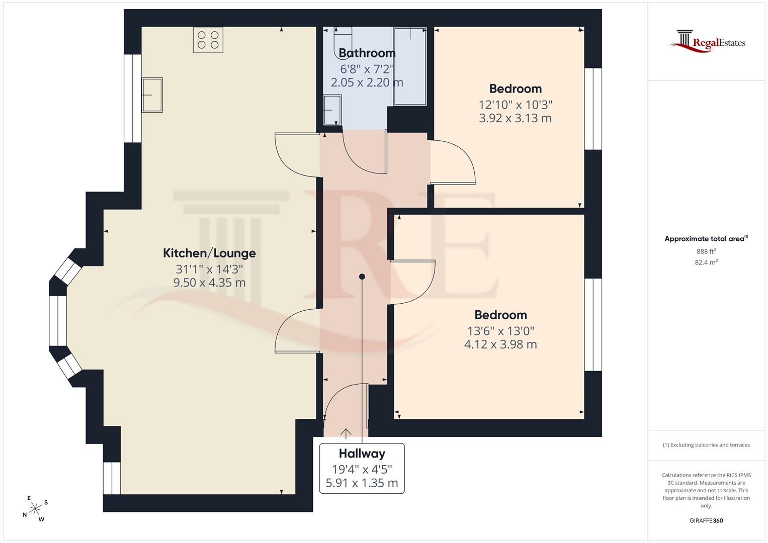 3 Twinlock Court, Vaughan Road, Harrow floorplan