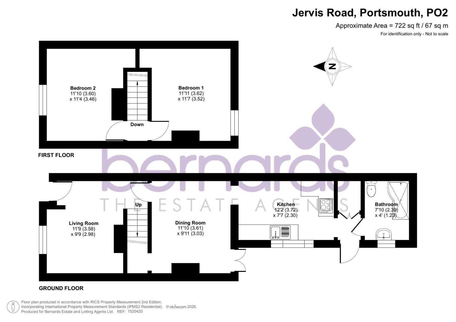 51, Jervis Road, Portsmouth floorplan