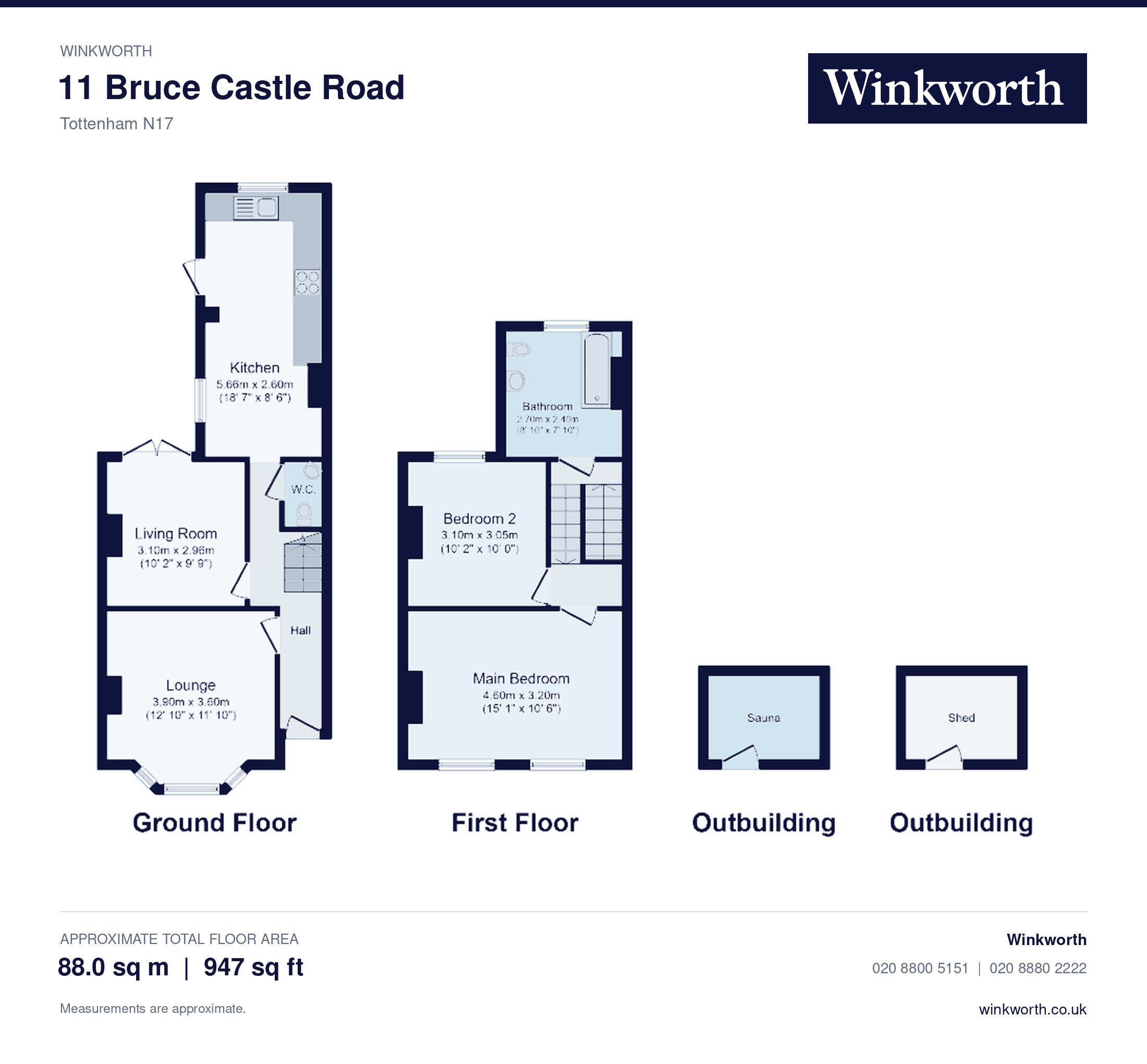 Bruce Castle Road, London floorplan