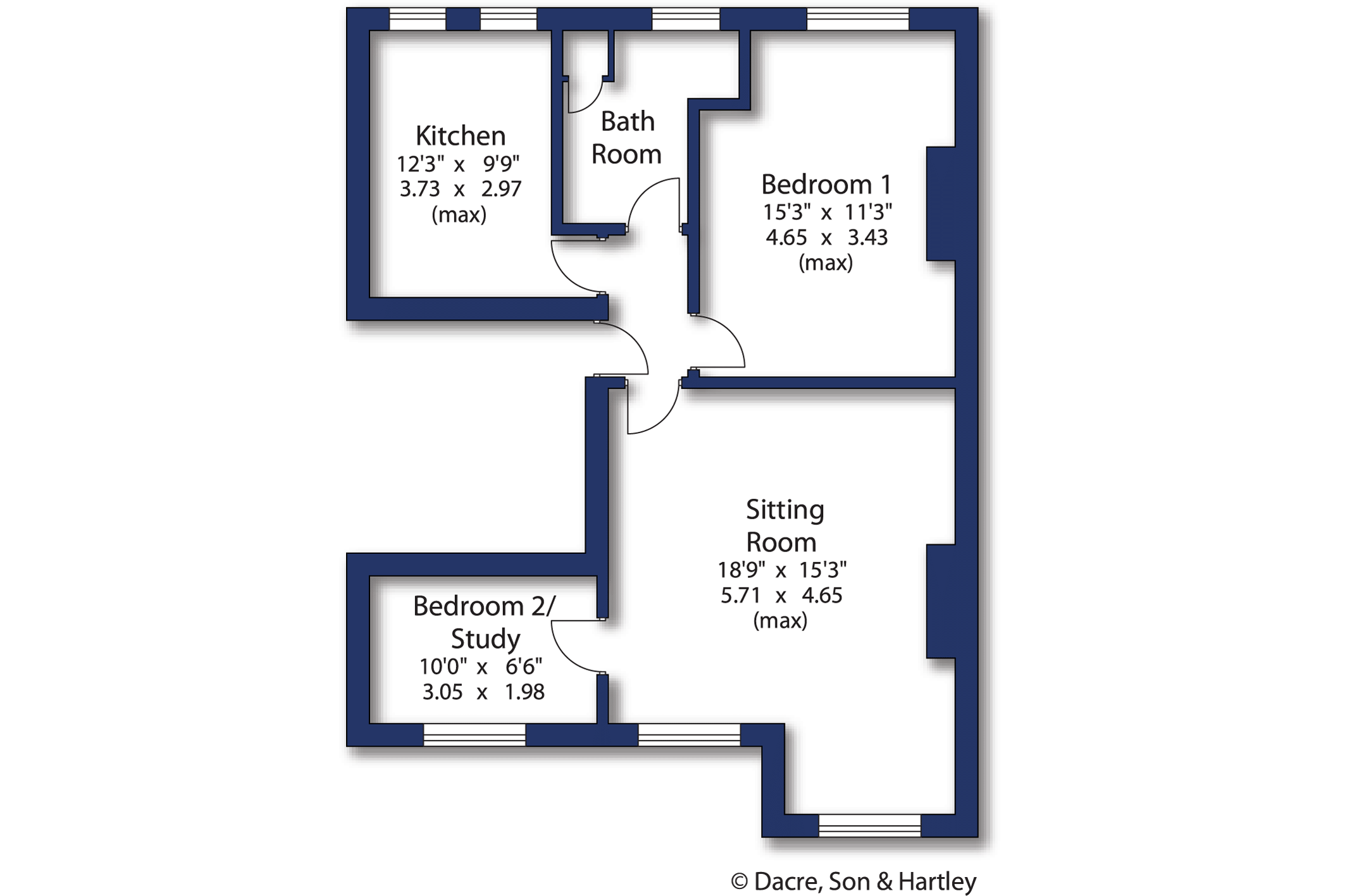 Flat 2, 119, Bolling Road, West Yorkshire floorplan