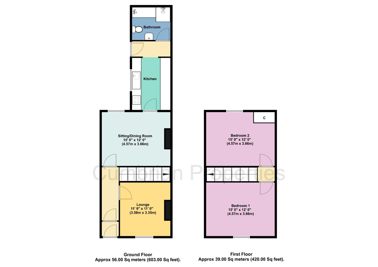 43, Greystone Road, Carlisle floorplan