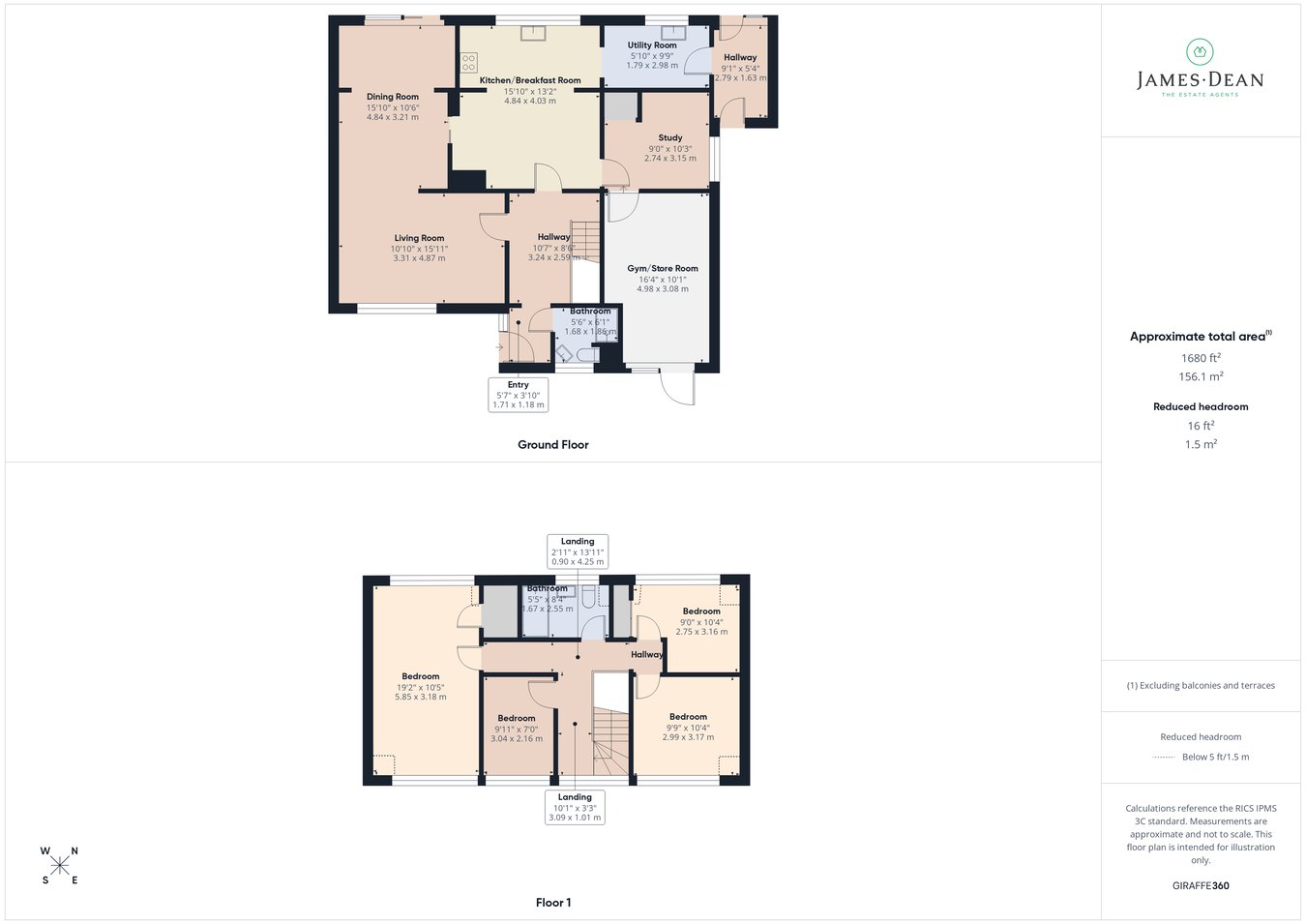 Twelve Winds, Overross Close, Ross-on-Wye floorplan
