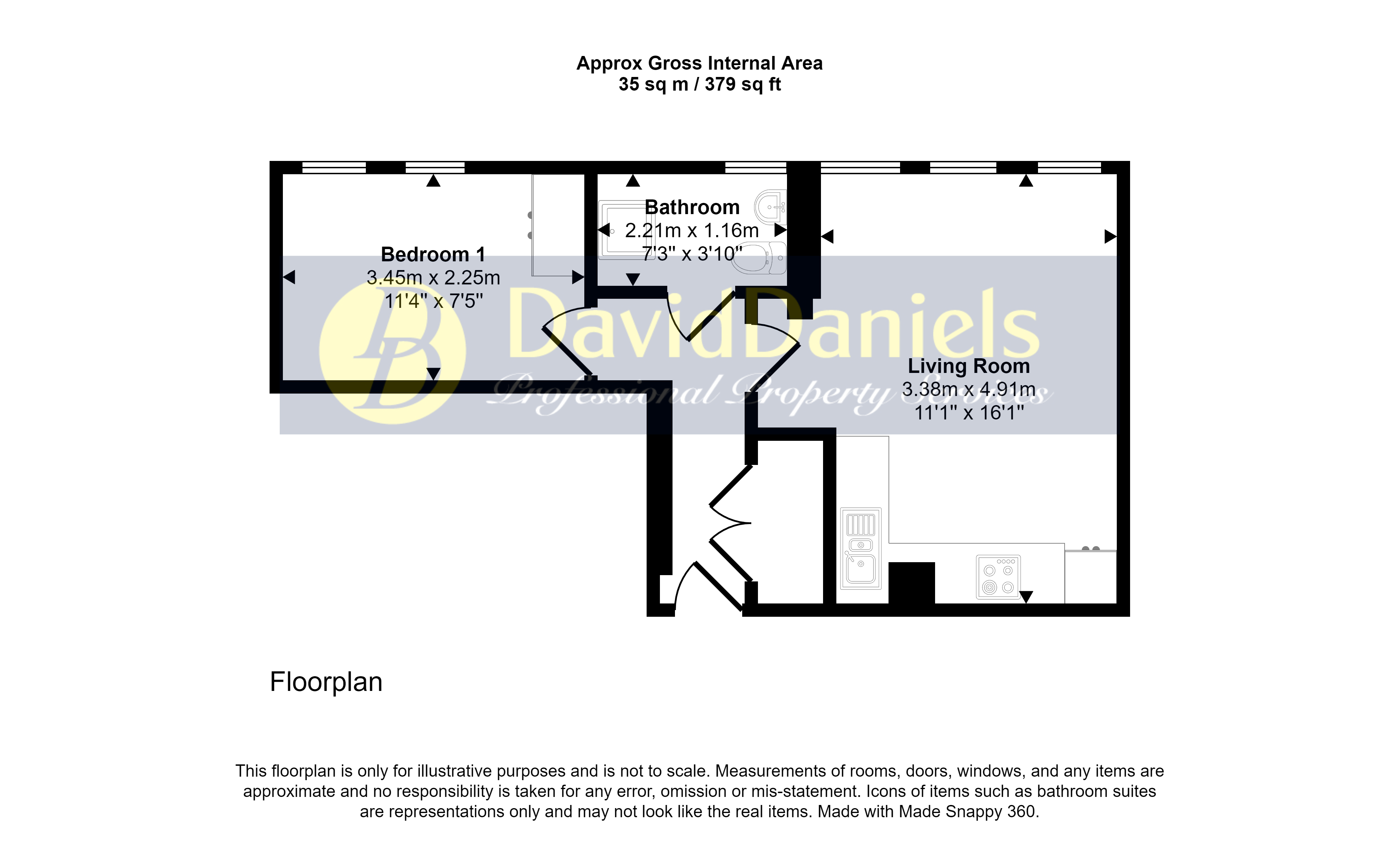 43, Channelsea House, Stratford floorplan
