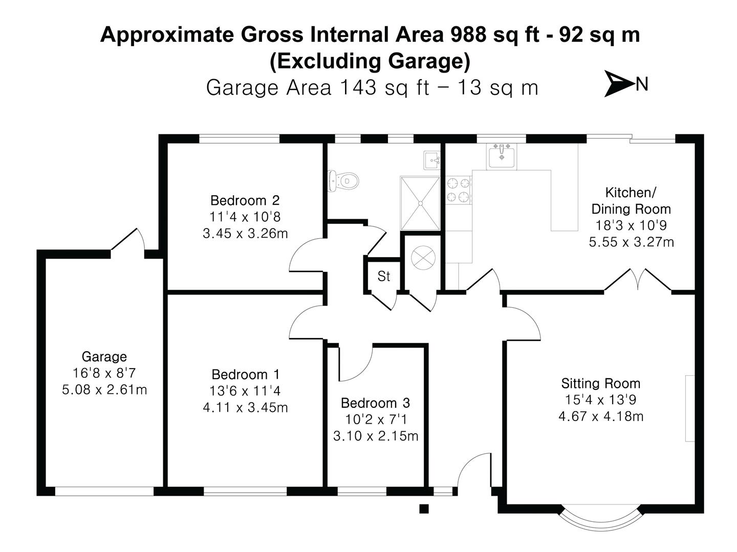 16 Beeching Close, Beeching Close, Beaworthy floorplan