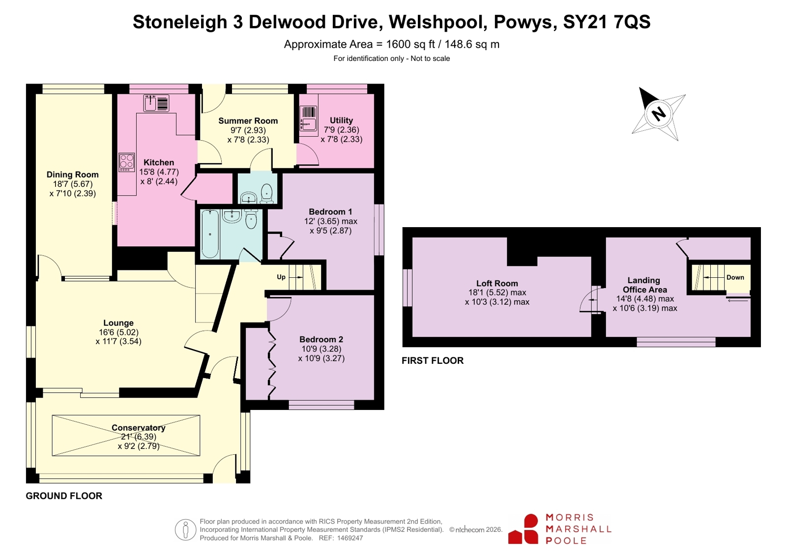 3, Delwood Drive, Welshpool, Powys, SY21 floorplan
