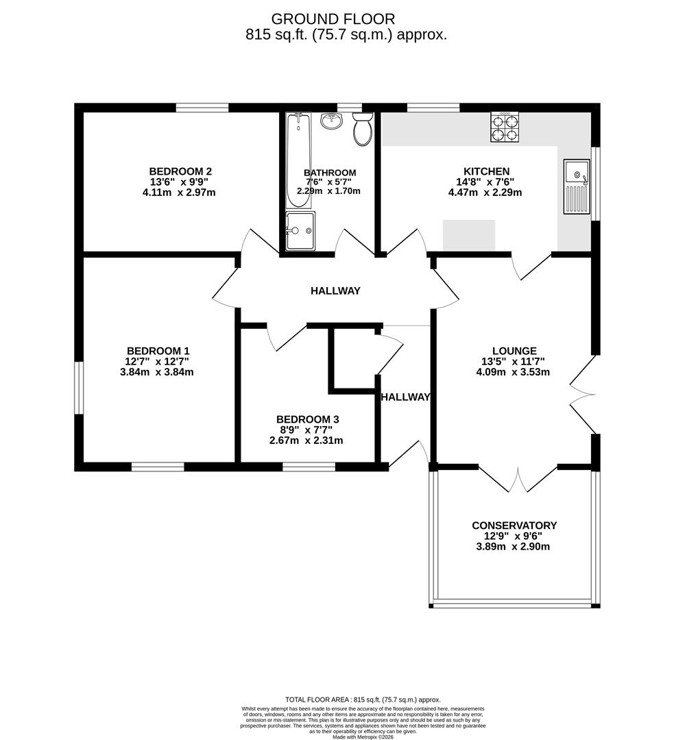 18, Leicester Gardens, Sheerness floorplan