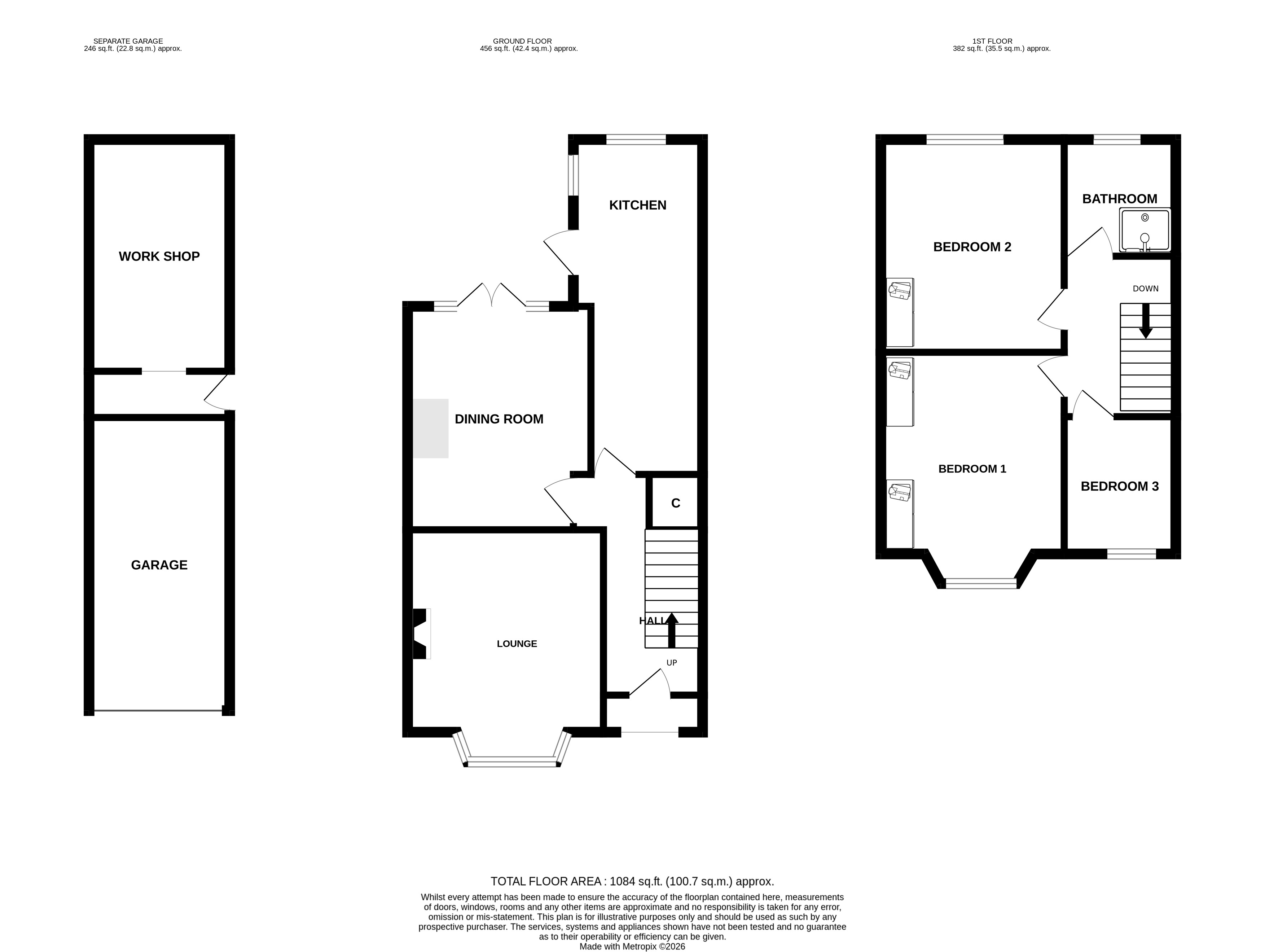 50, Moseley Road, Kenilworth floorplan