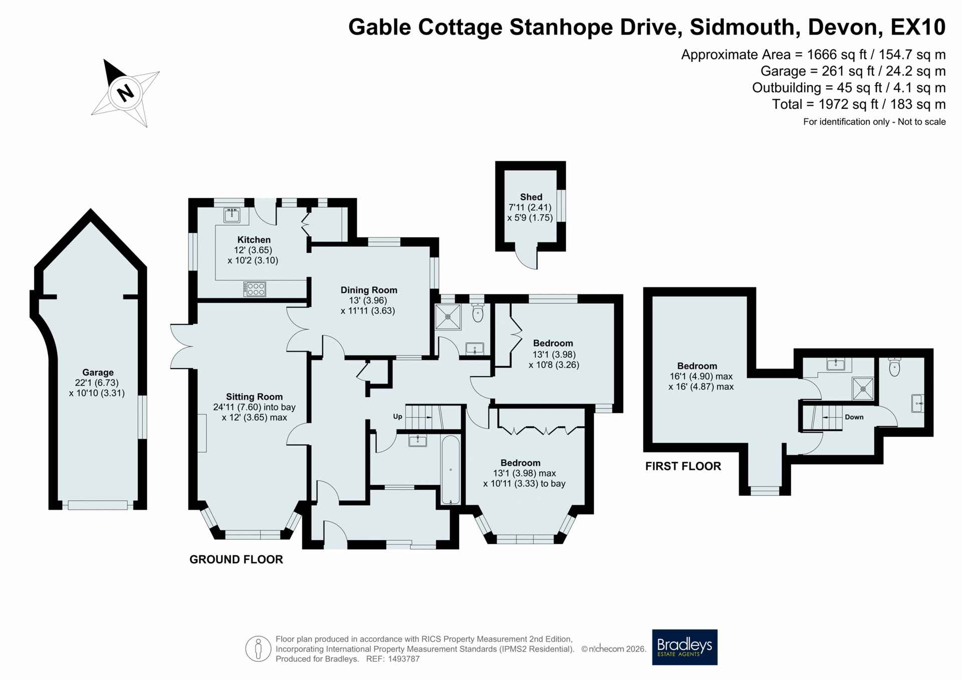 Gable Cottage, 1, Stanhope Drive, Devon floorplan