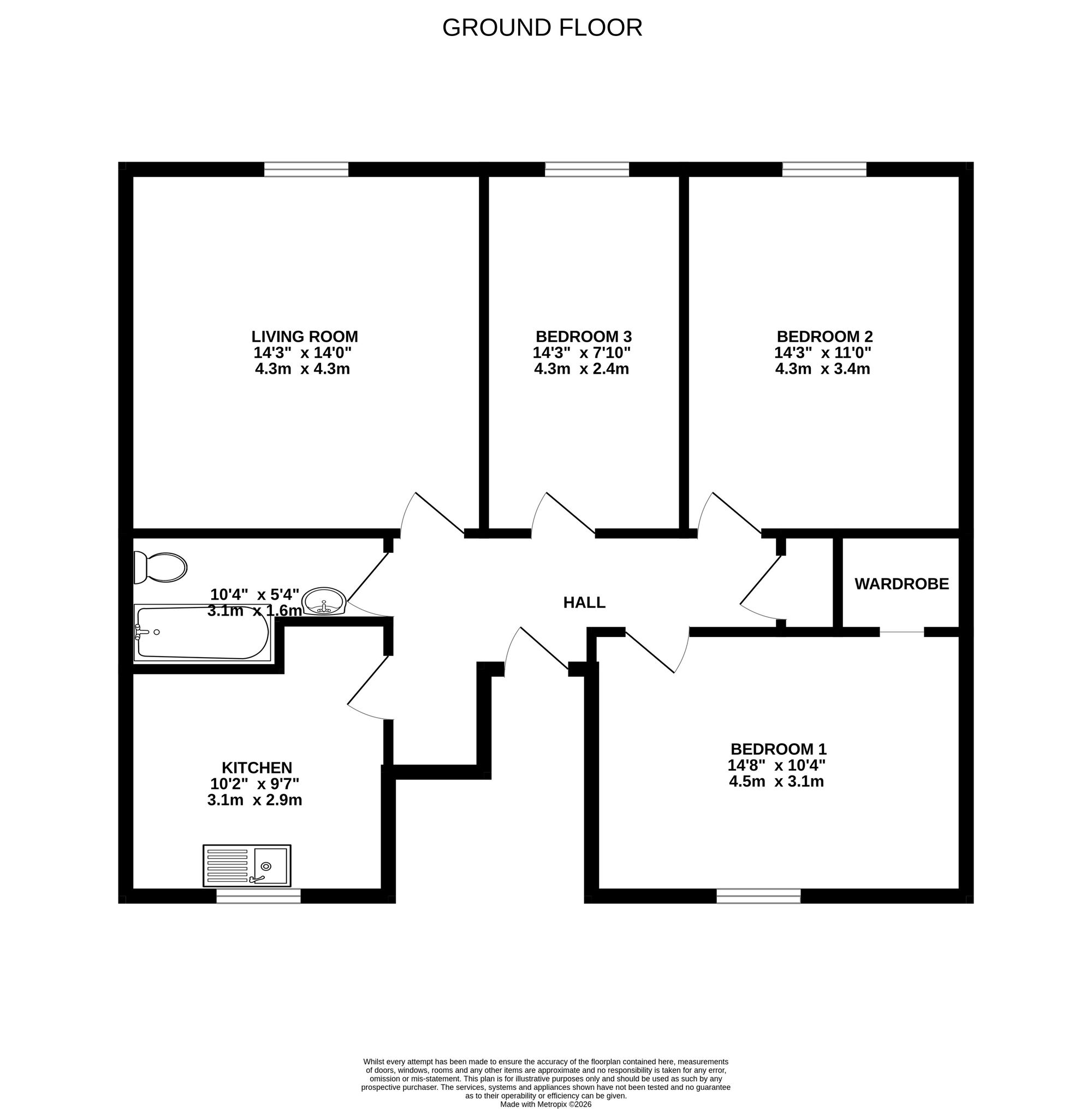 5 Ridge Court, Longridge floorplan