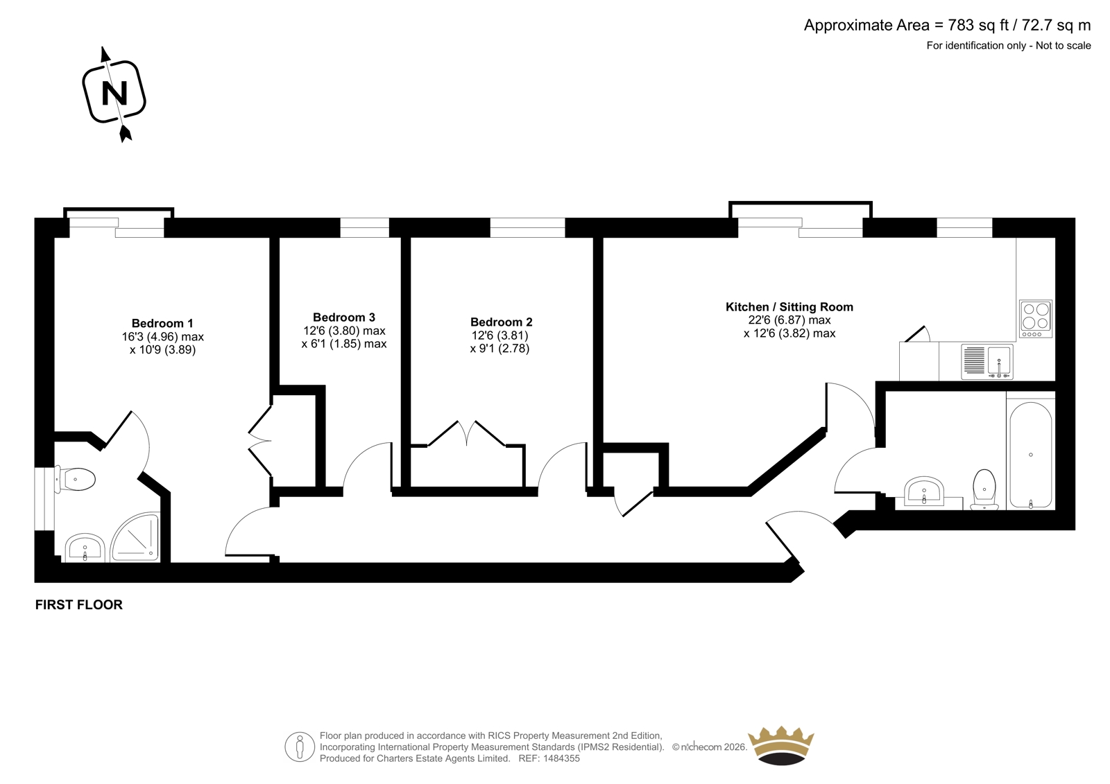 Flat 7, Beaumont Court,, Vicarage Hill, Hampshire floorplan