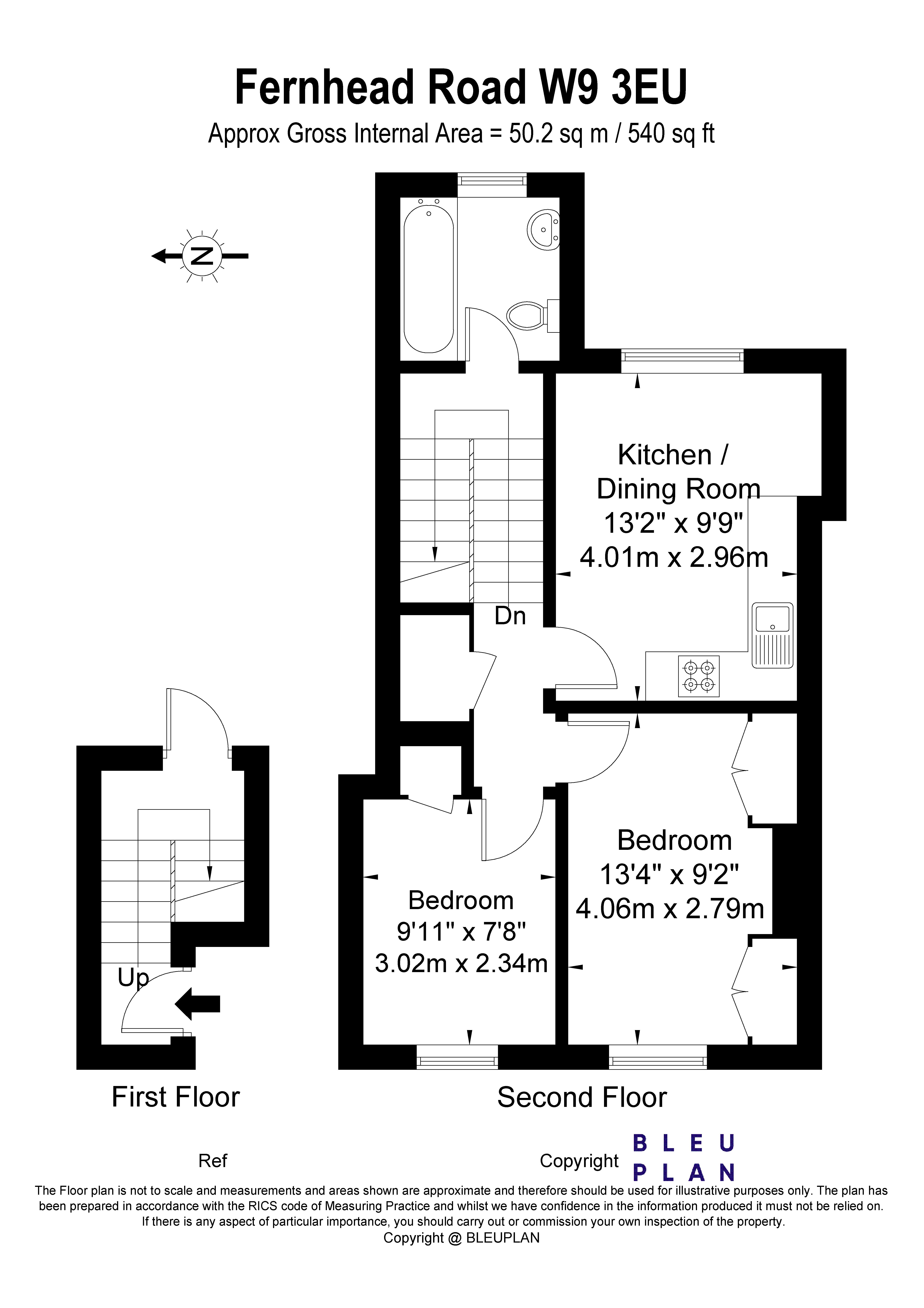 Flat C, 19, Fernhead Road, Maida Hill floorplan