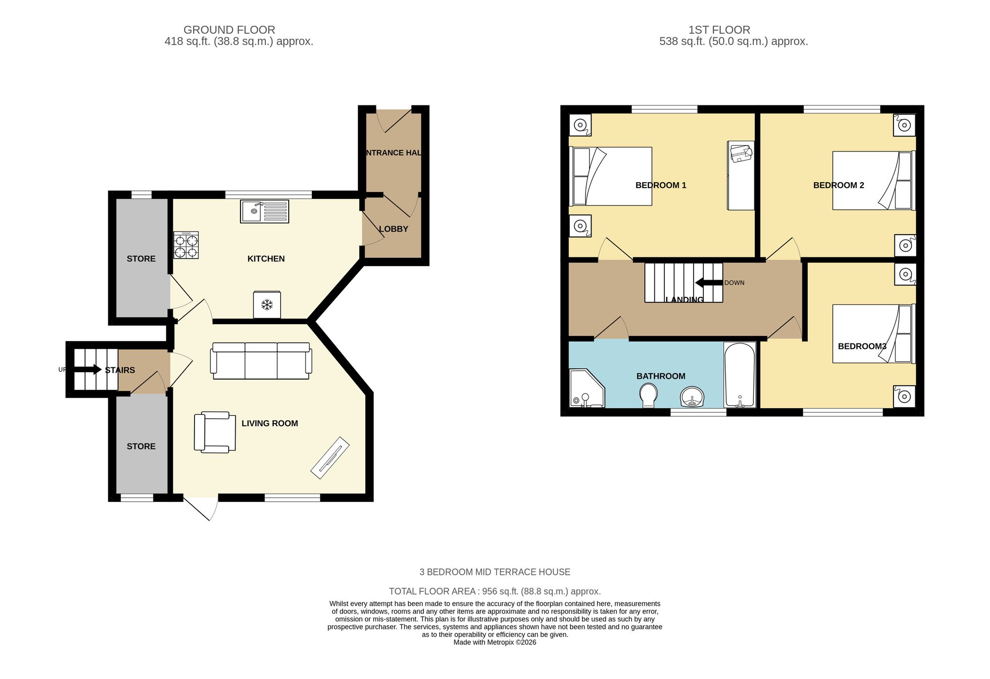 177 Rawthorpe Lane, Huddersfield floorplan