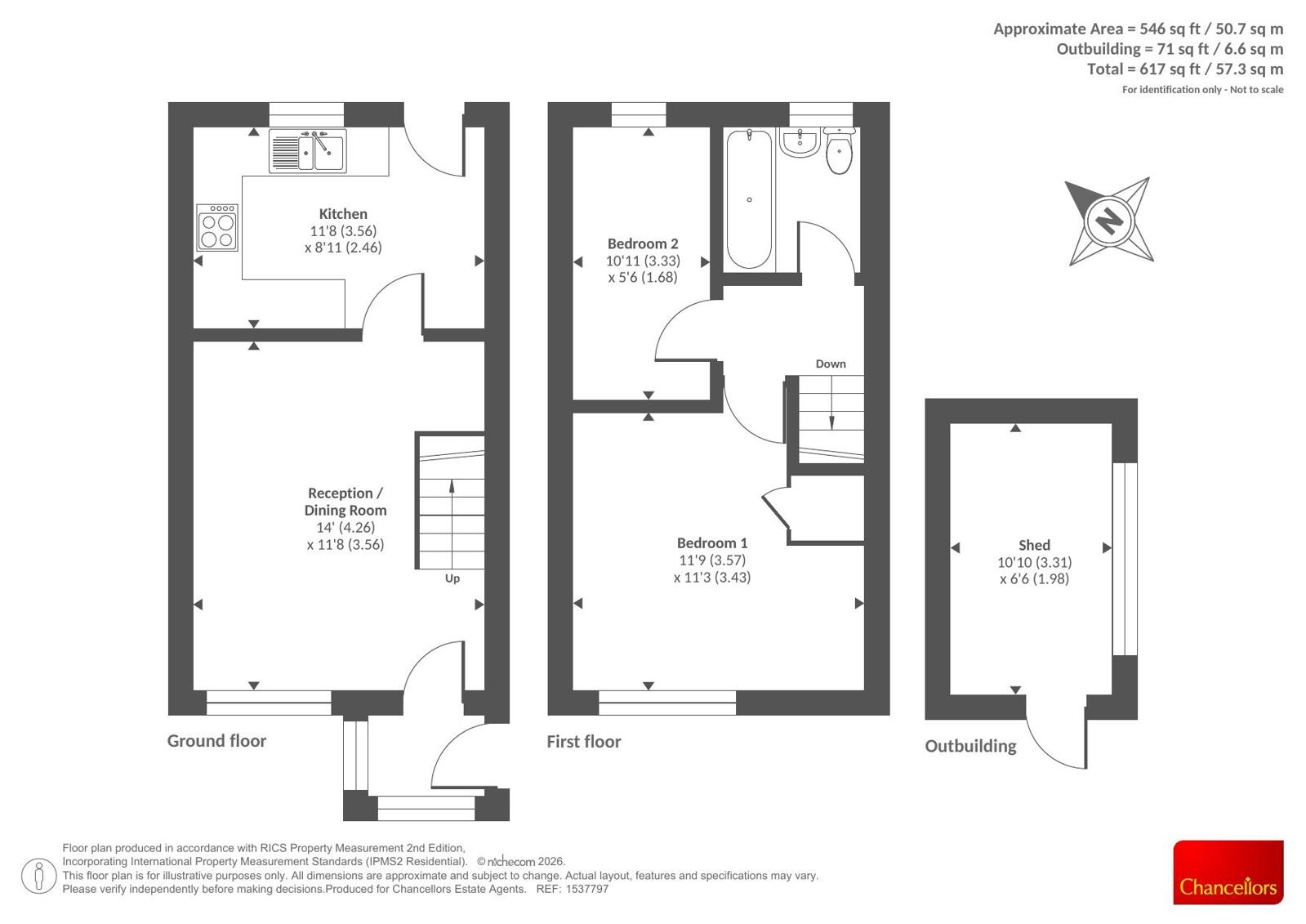 Warwick Walk, Herefordshire floorplan
