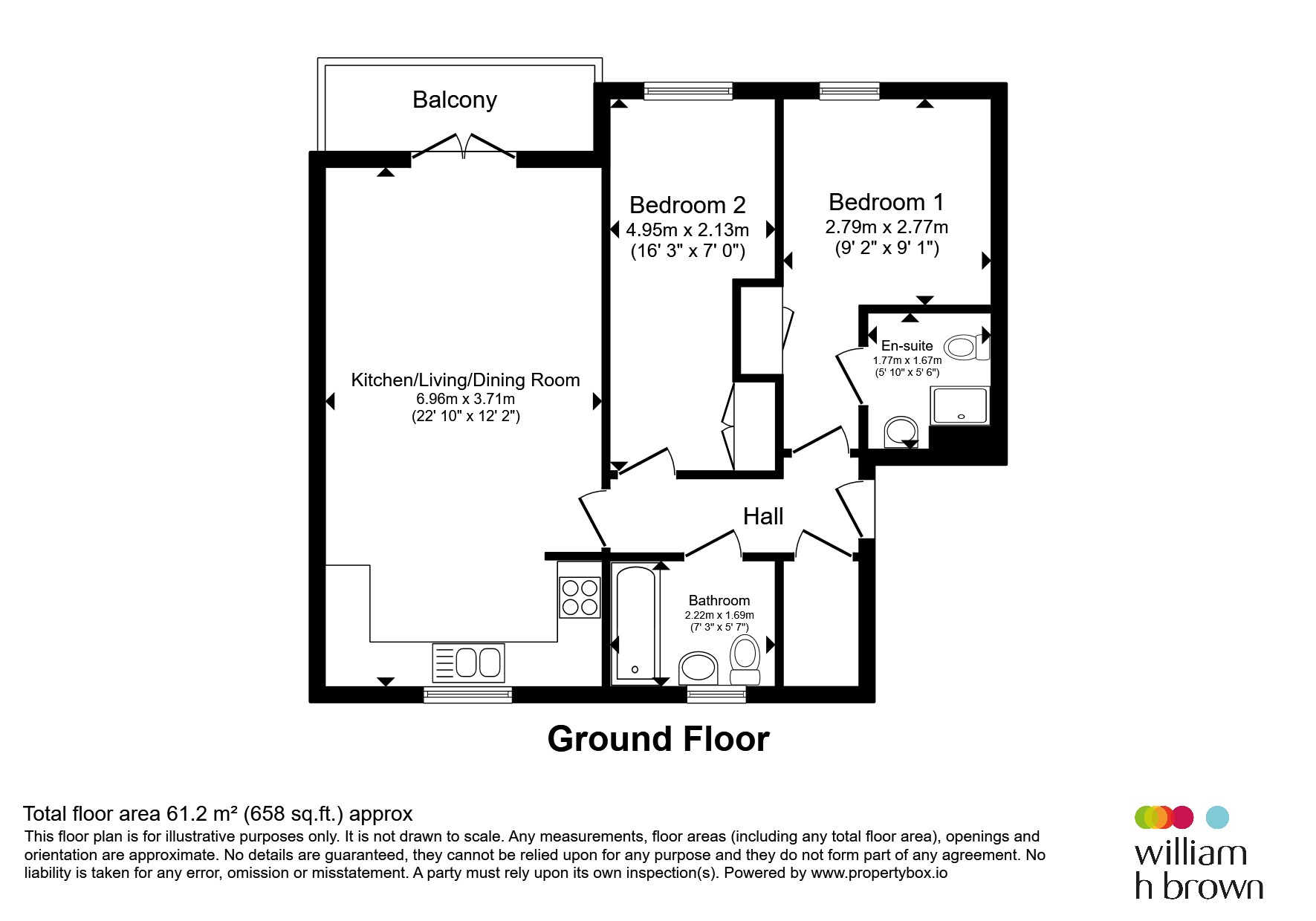 Flat 2, Jersey Court, Milk Churn Way, KNEBWORTH floorplan